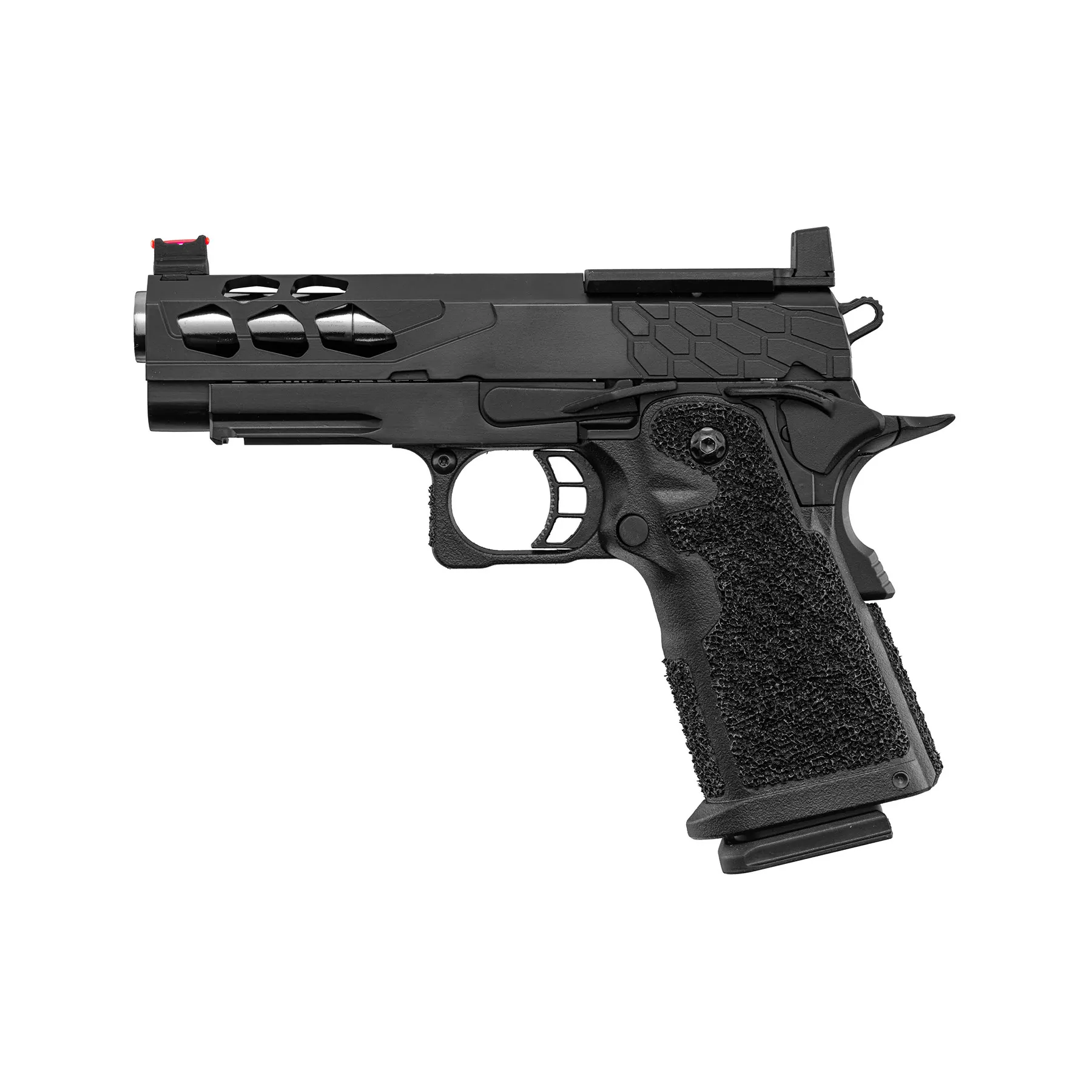 Lancer Tactical LTX-7B Stryk 4.3 Hi-Capa GBB Softairpistole, Black