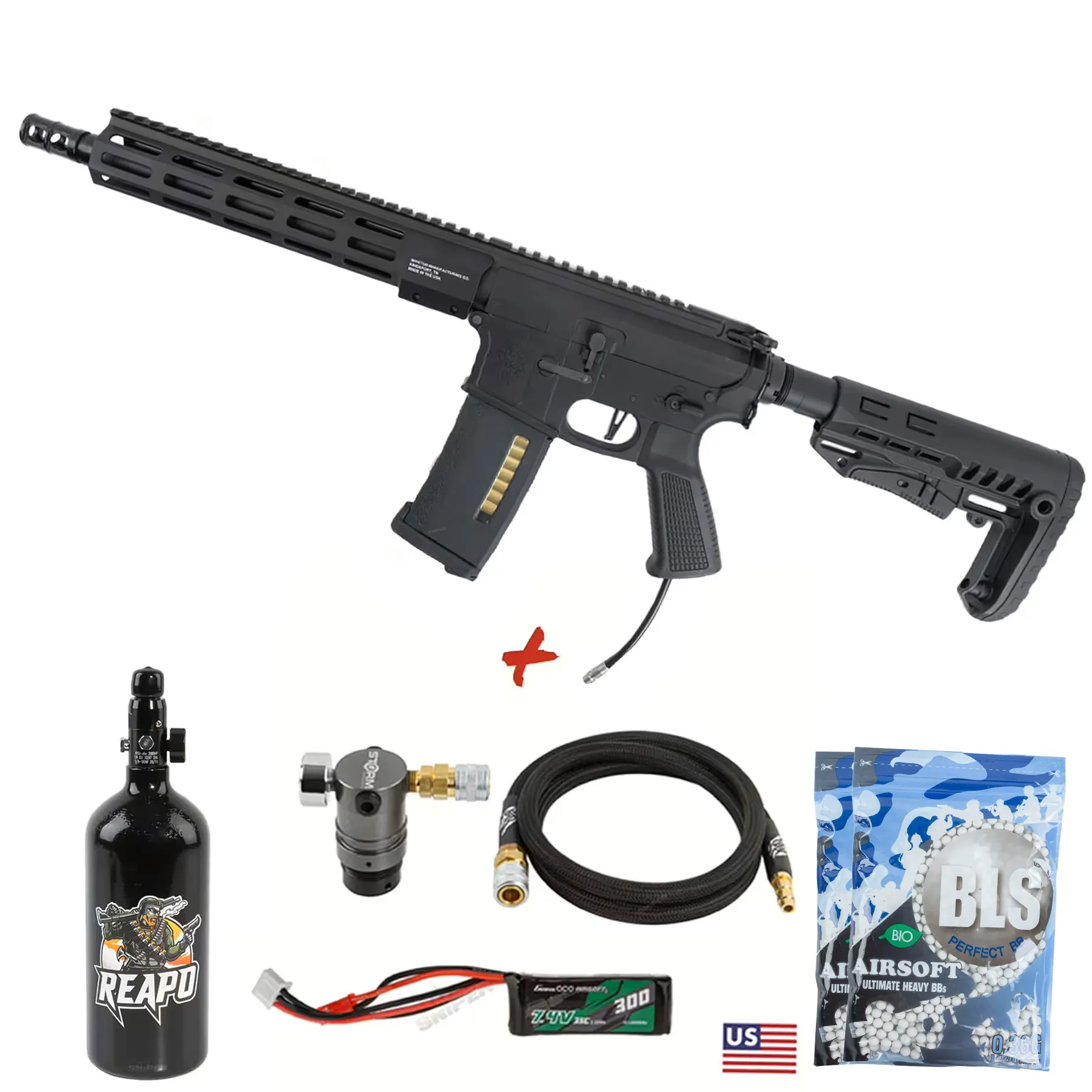 HPA Deal #2 - MTW Billet 10" Tactical Inferno Edition Gen. 3 HPA, Black