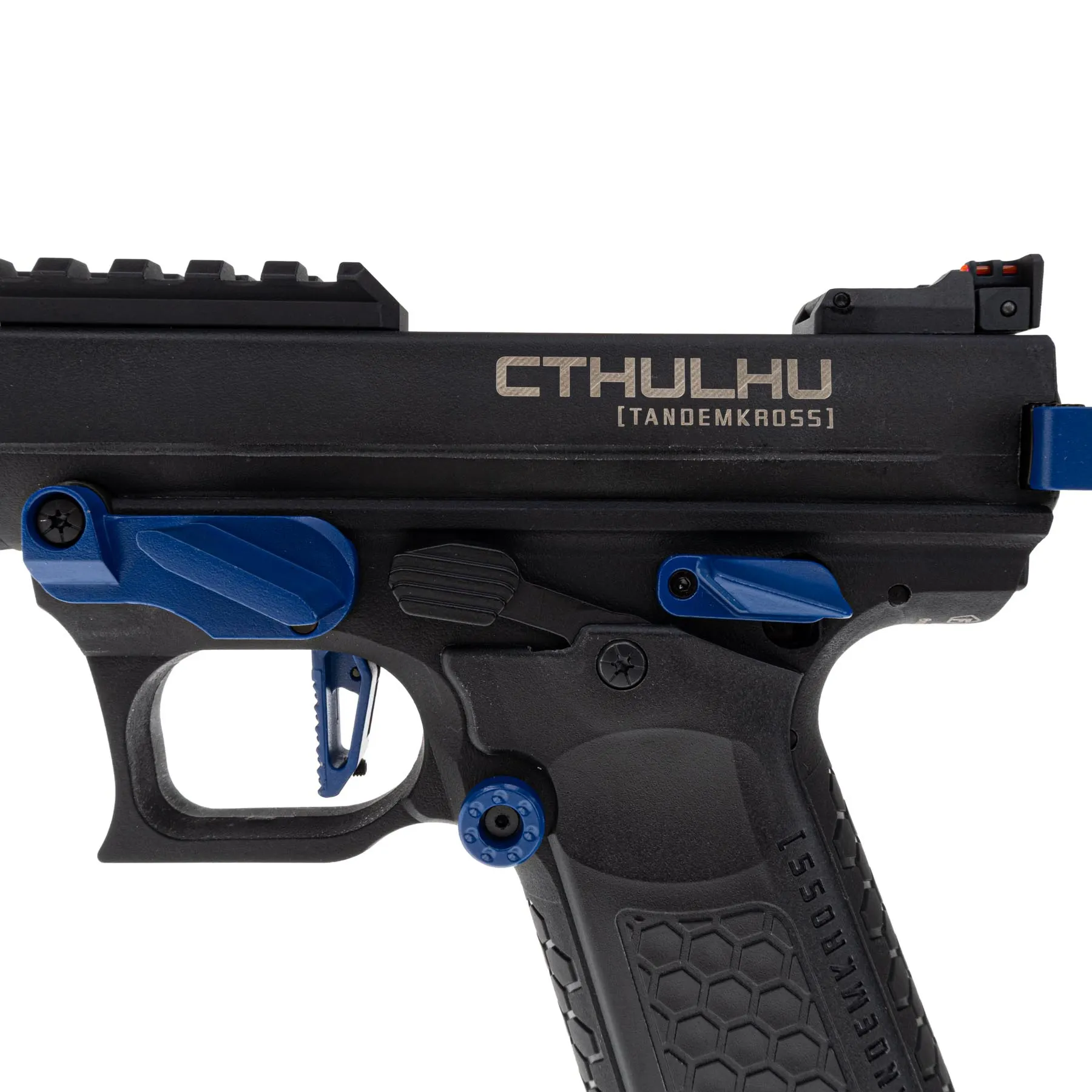 Lancer Tandemkross Cthulhu GBB Softair Pistole, Black/Blue
