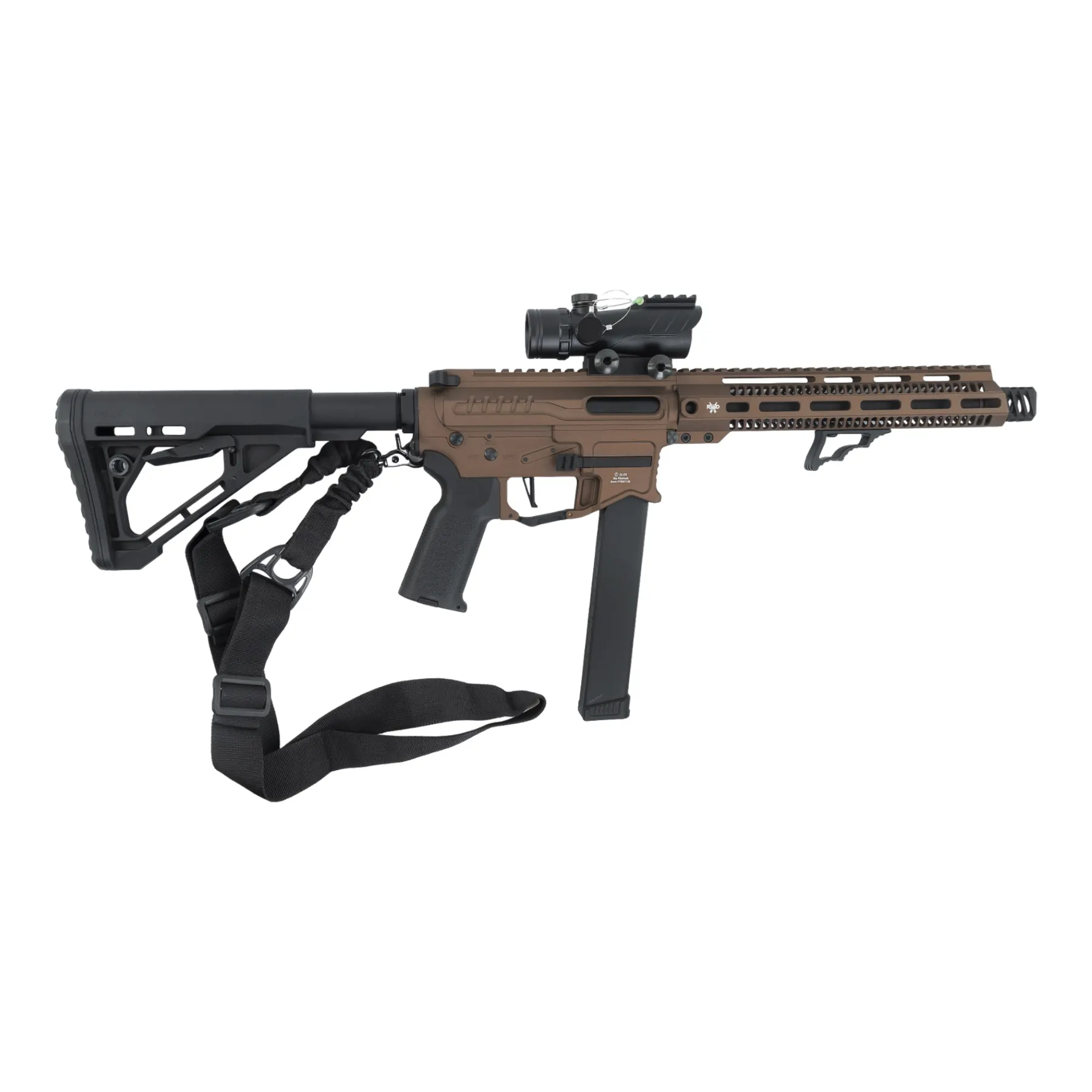 Prep my Airsoft - Zion Arms PW9 M-Lok 10" (S)AEG, Chocolate Prep my Airsoft - Zion Arms PW9 M-Lok 10" (S)AEG, Chocolate