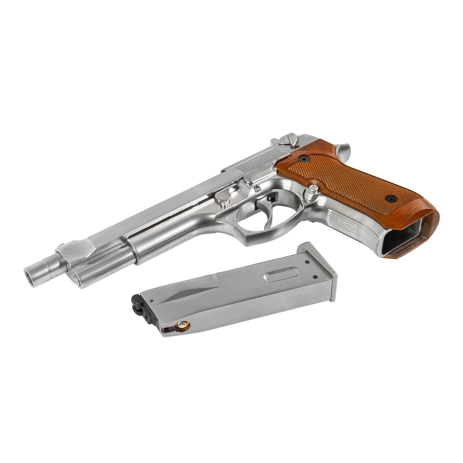 WE M92L Full Metal Silver GBB Softair Pistole
