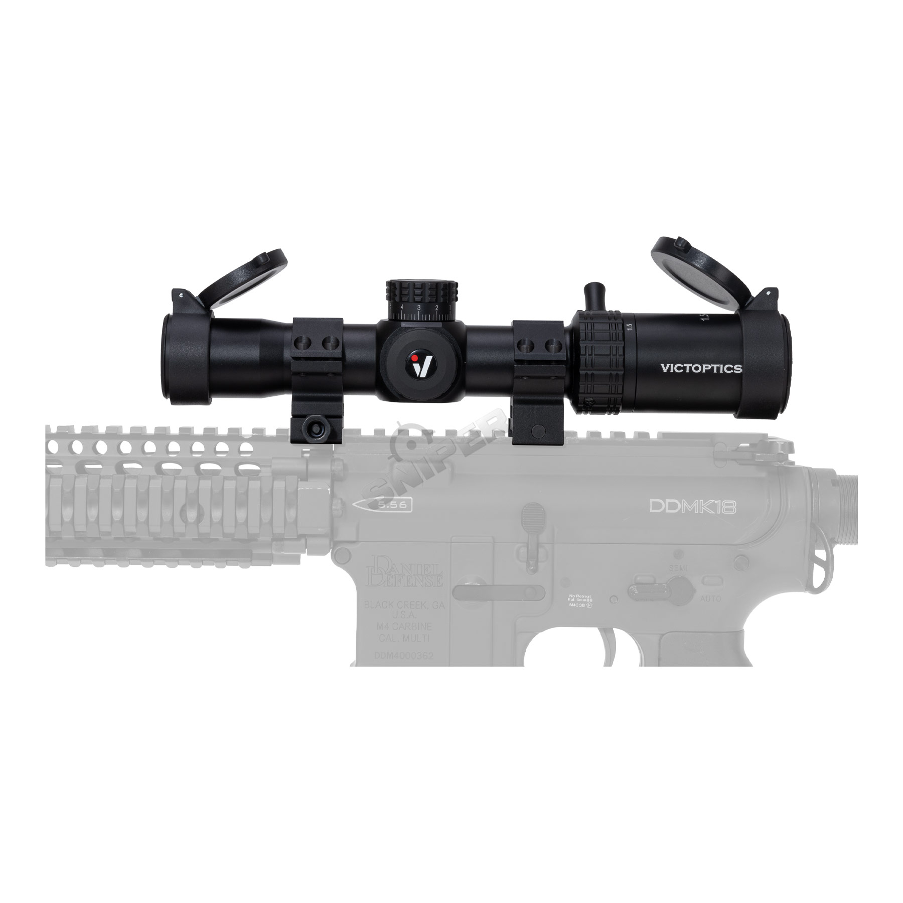 Victoptics OPSL32 S4 1.5-6x28 Zielfernrohr, Black