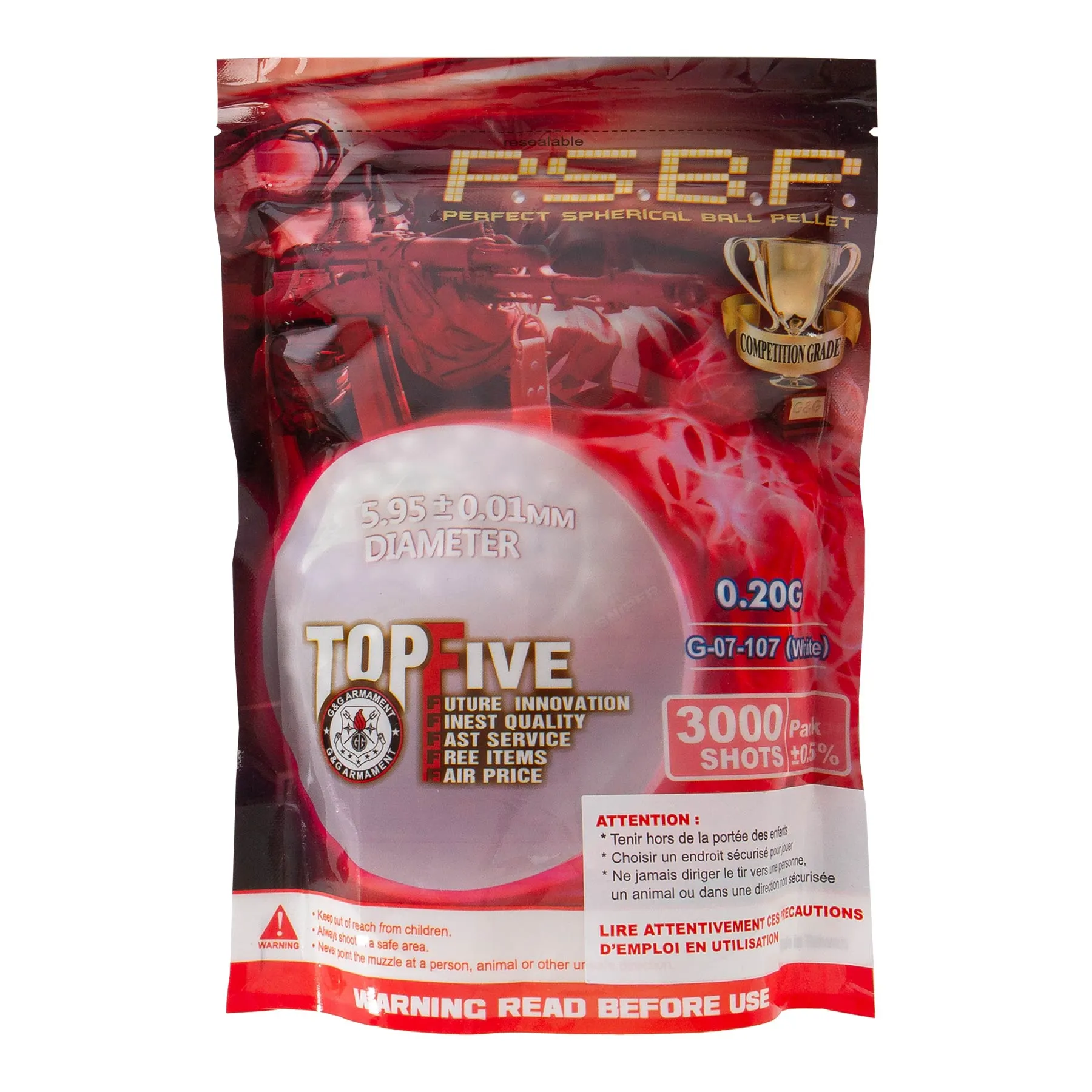 0,20g Perfect Sperical BBs 3000er Bag 0,20g Perfect Sperical BBs 3000er Bag