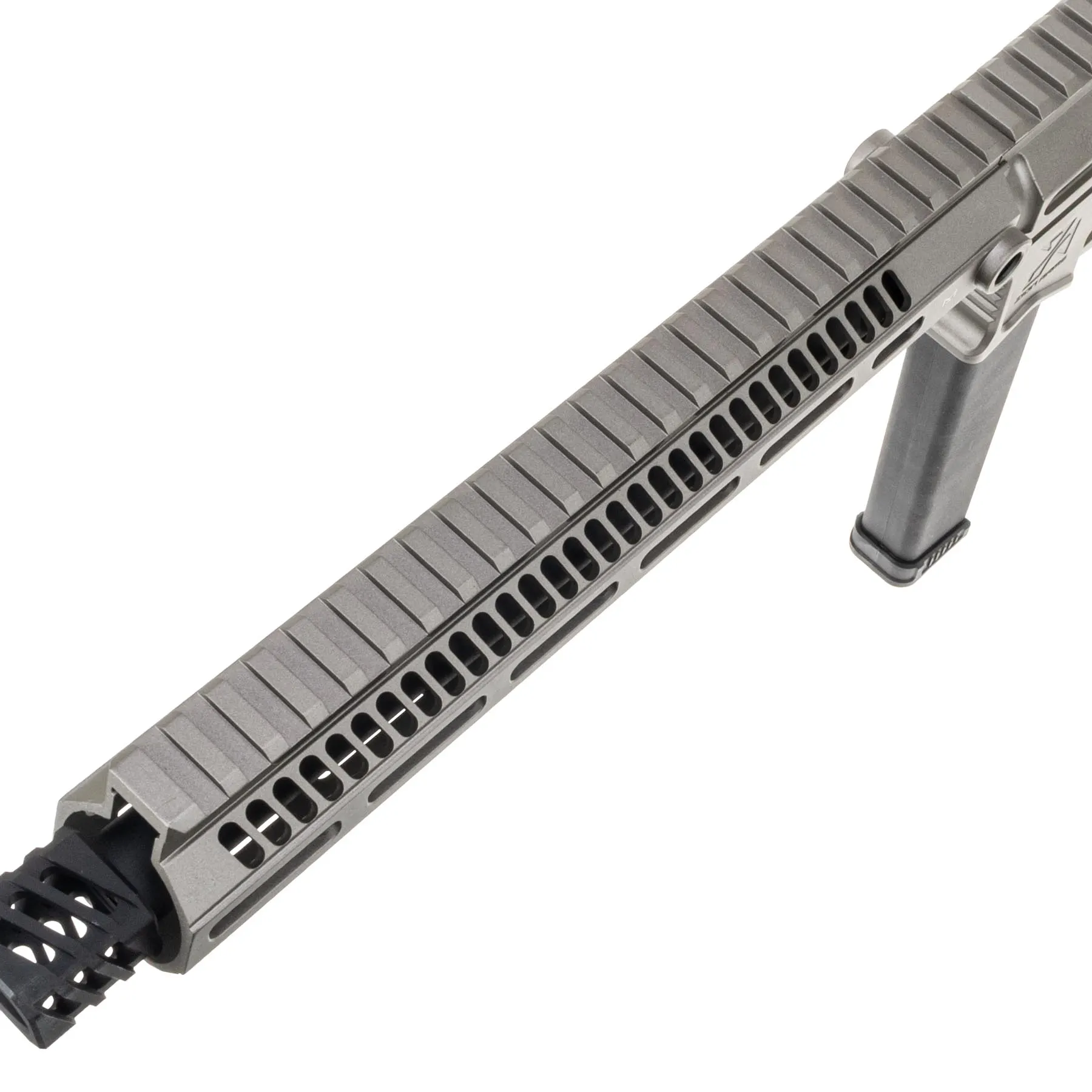 Zion Arms PW9 M-Lok 10" (S)AEG, Silber