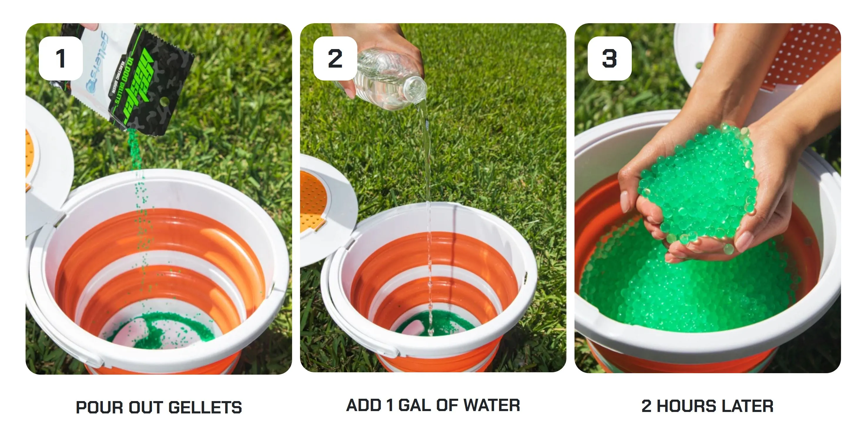 Valken Gel Blaster Ammo 175.000 rds. Gellets, Yellow Valken Gel Blaster Ammo 35.000 rds. Gellets, Blue