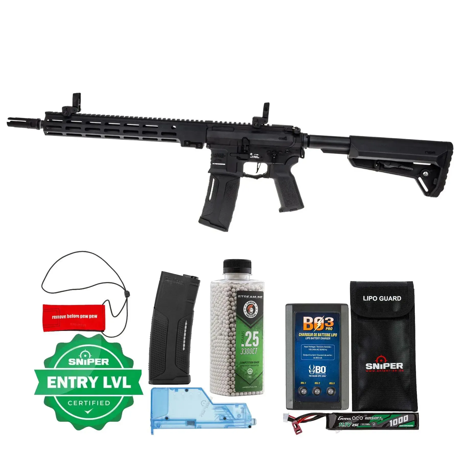 Einsteiger Set #1 - Lancer LT-44 12" Gen4 w/ Nebula II ETU, Black