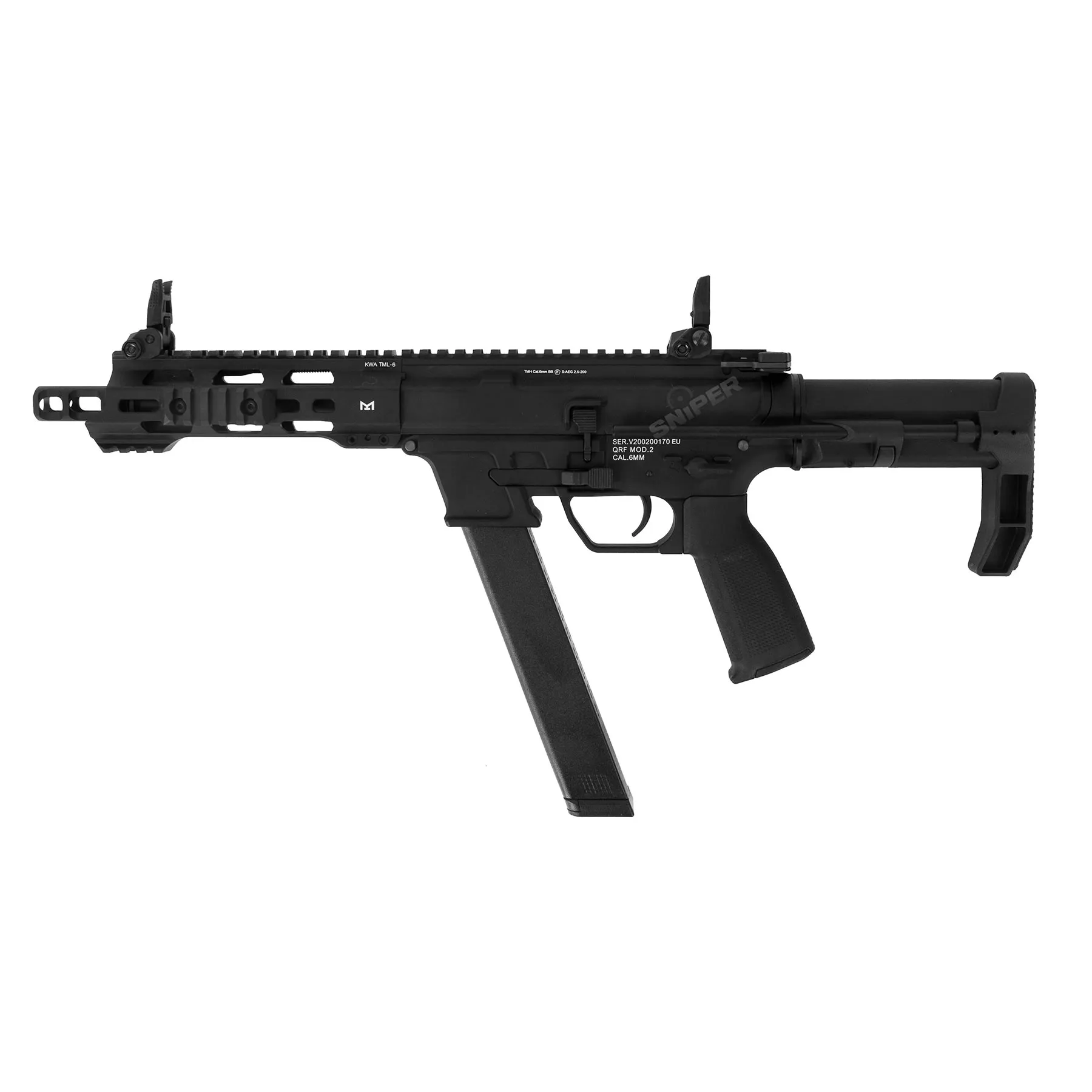 KWA QRF Mod.2, (S)AEG, Black KWA QRF Mod.2, (S)AEG, Black