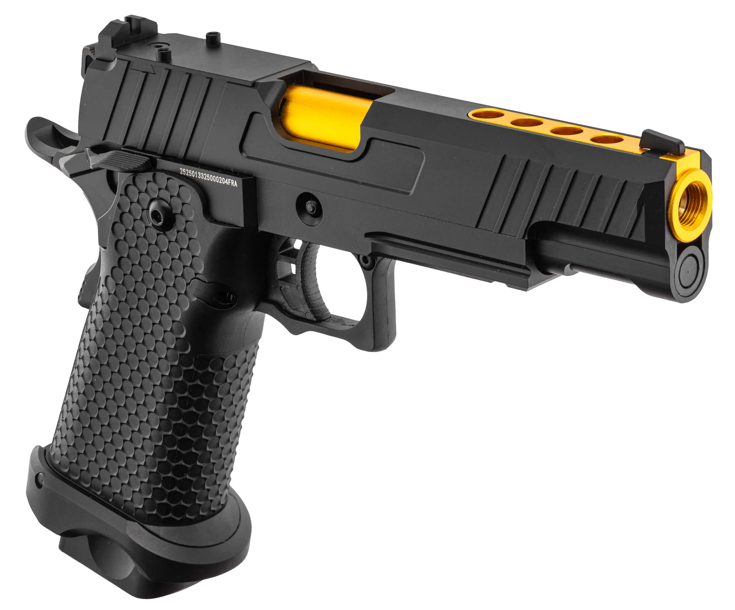 Golden Eagle 5.1 Hi-Capa GBB Airsoft Pistole, Black/Gold
