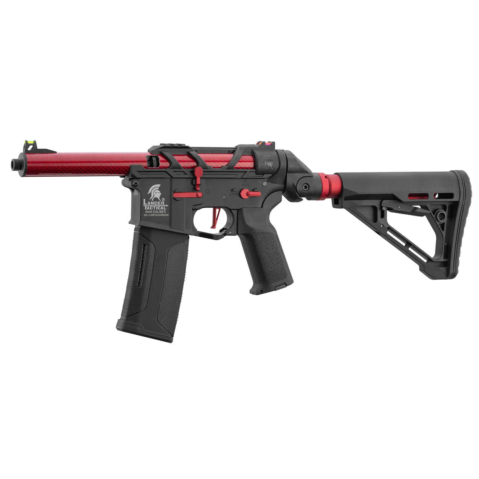 Einsteiger Set #1 - Lancer Tactical x AIRTAC M4 Speedsoft Gen3, Black/Red