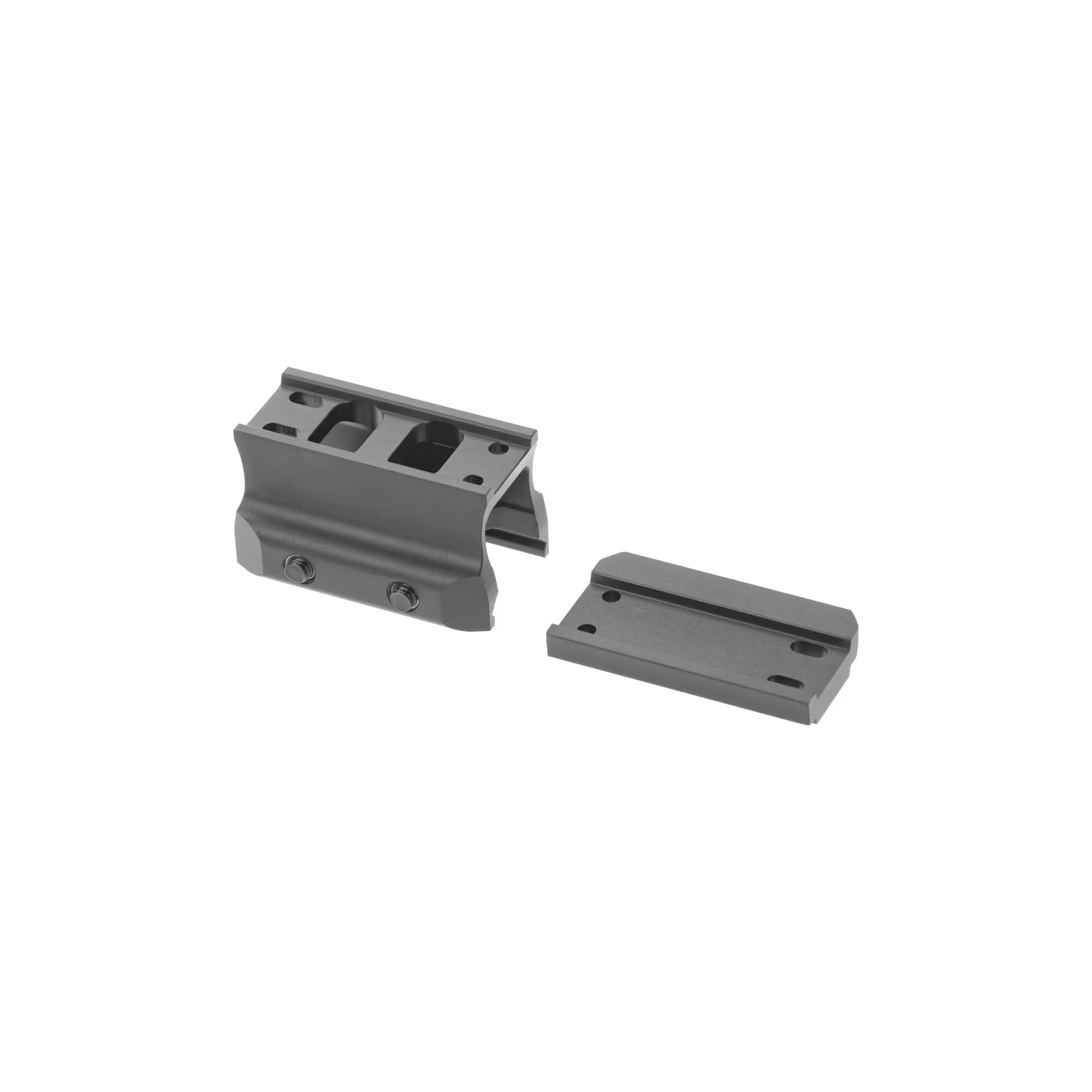 RIS Riser Mount w/ T1/T2 Footprint, Black