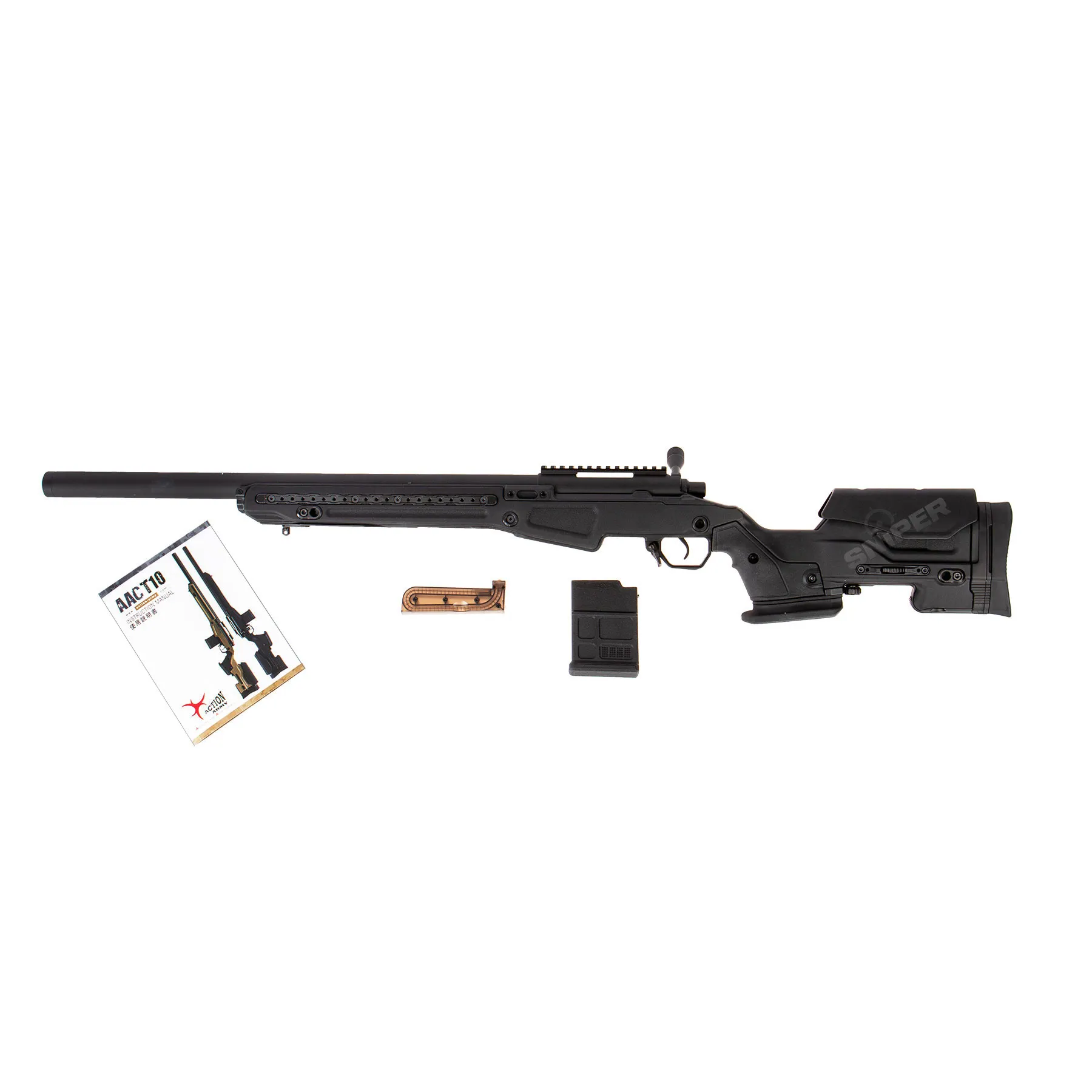 AAC T10 Bolt Action Sniper Rifle, Black
