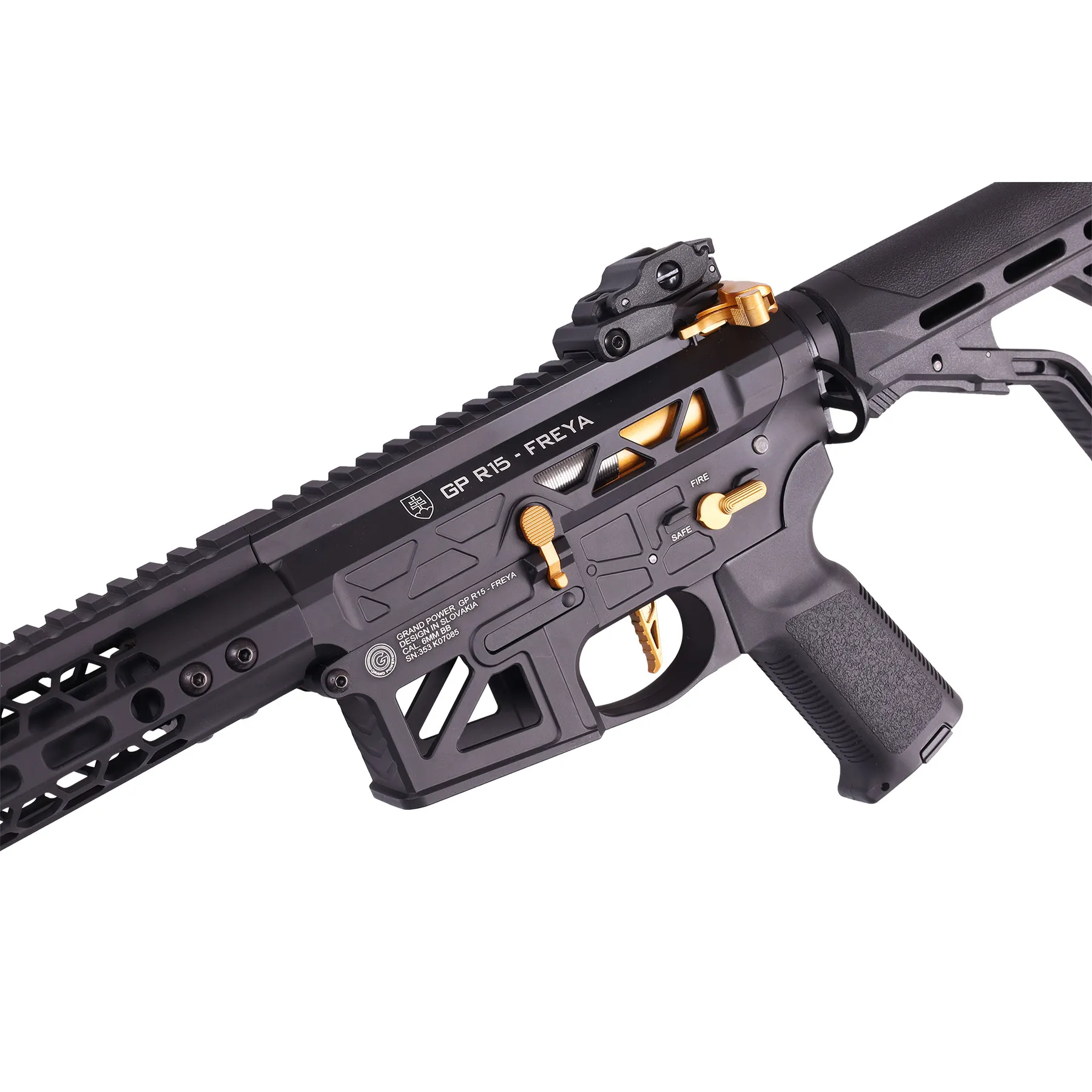 Delta Armory FREYA Skeleton Gen.2 12,5", Black/Gold