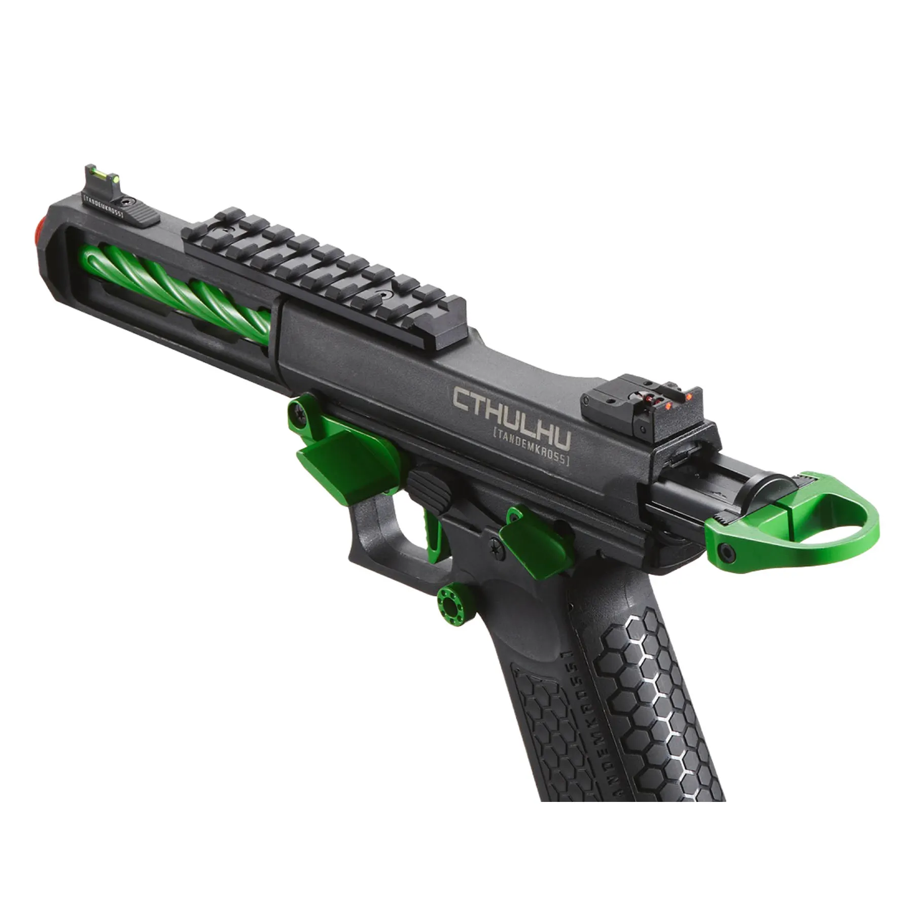 Lancer Tandemkross Cthulhu GBB Softair Pistole, Black/Green