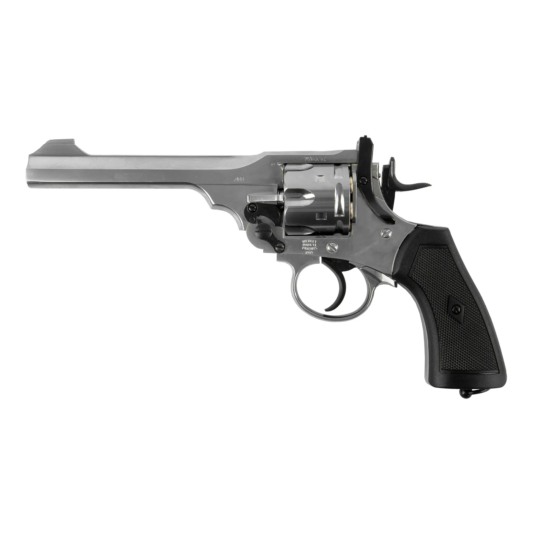 Win Gun Webley MKIV. 455 Revolver Silver CO2 Win Gun Webley MKIV. 455 Revolver Silver CO2