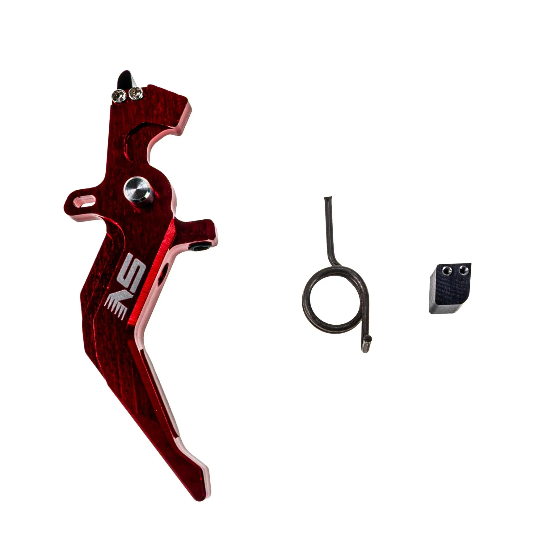 CNC Aluminum Adjustable Trigger Style A, Red