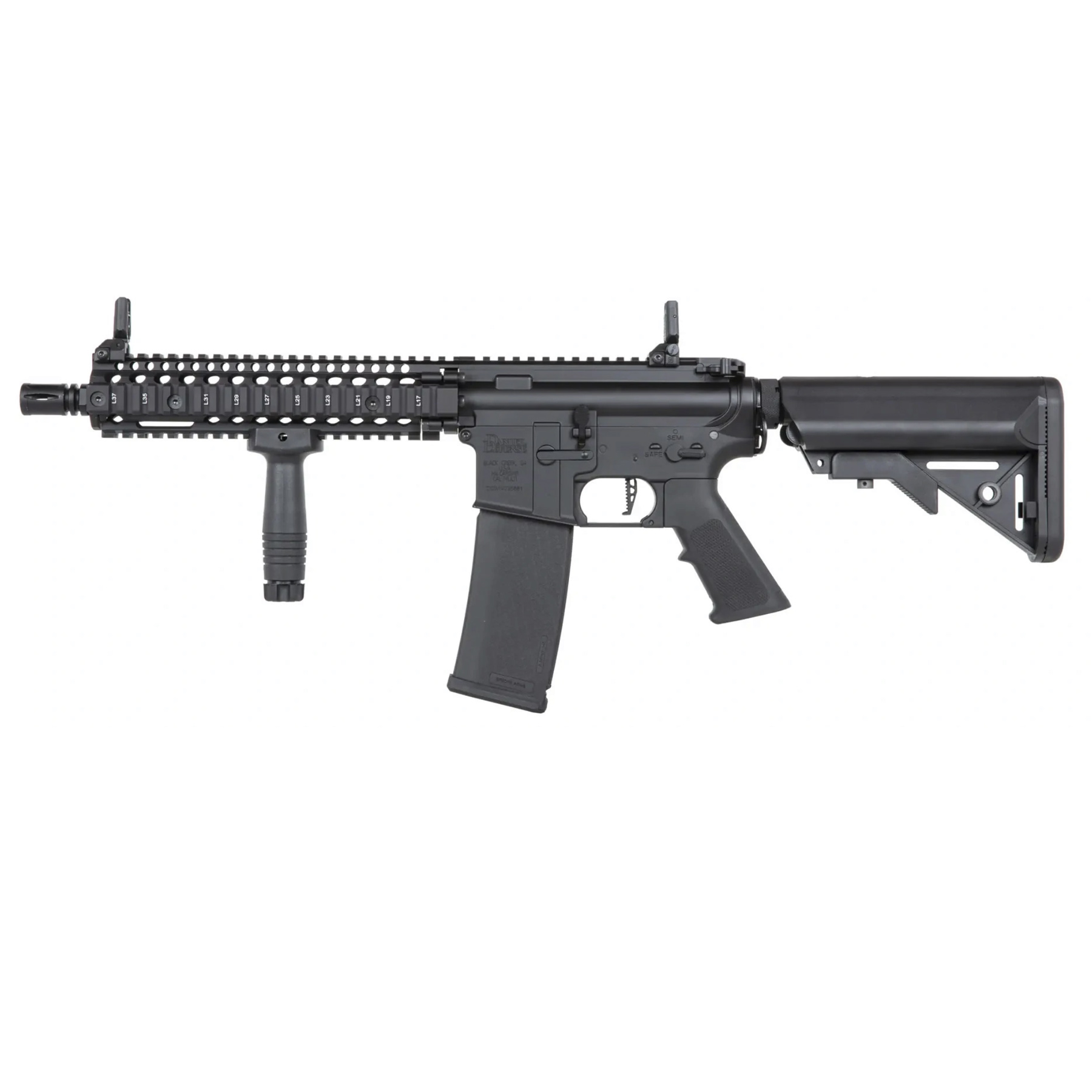 Specna Arms SA-P19 Prime Daniel Defense MK18 w/ Aster ETU (S)AEG, Black