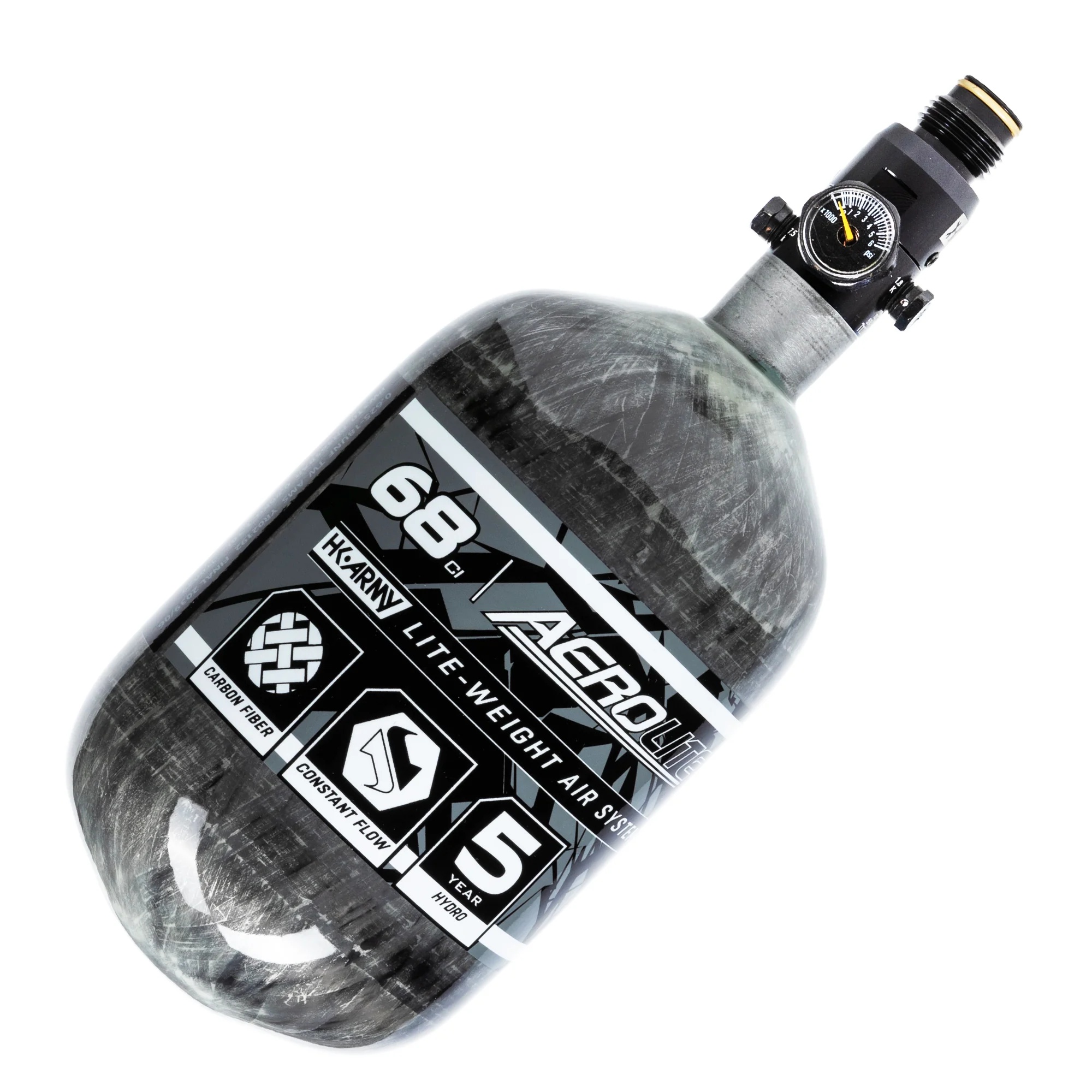 HK Army Aerolite Carbon Fiber Tank w/ Regulator 68/4500, Clear