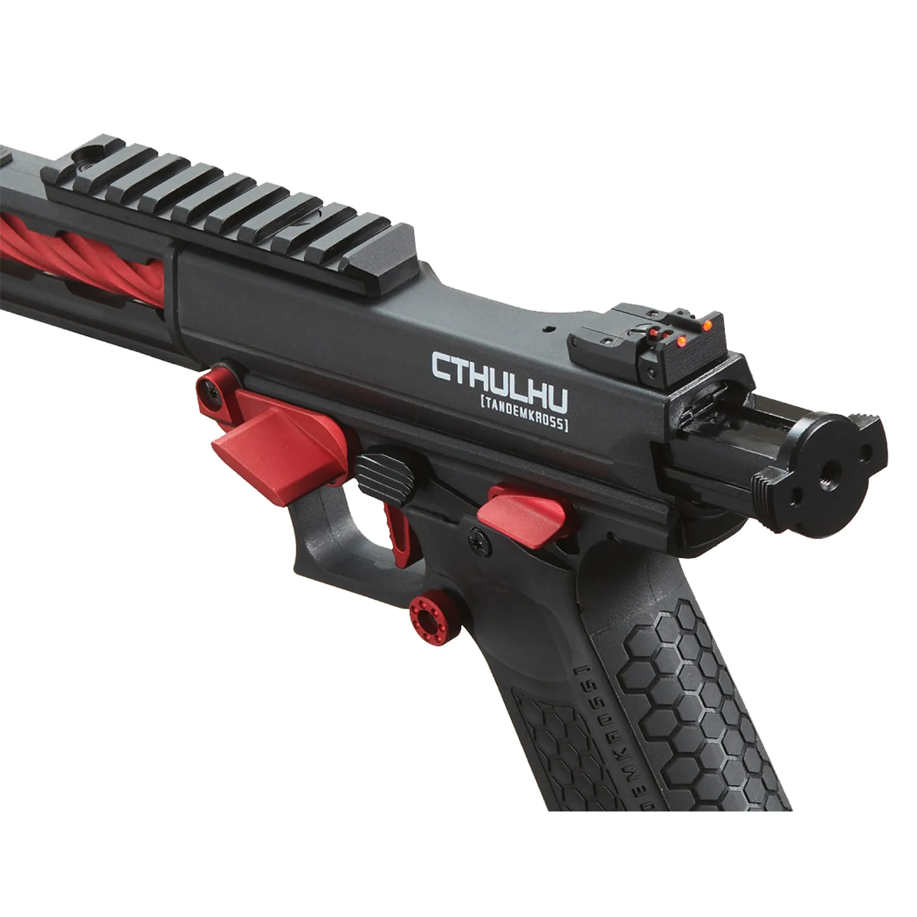Lancer Tandemkross Cthulhu GBB Softair Pistole, Black/Red