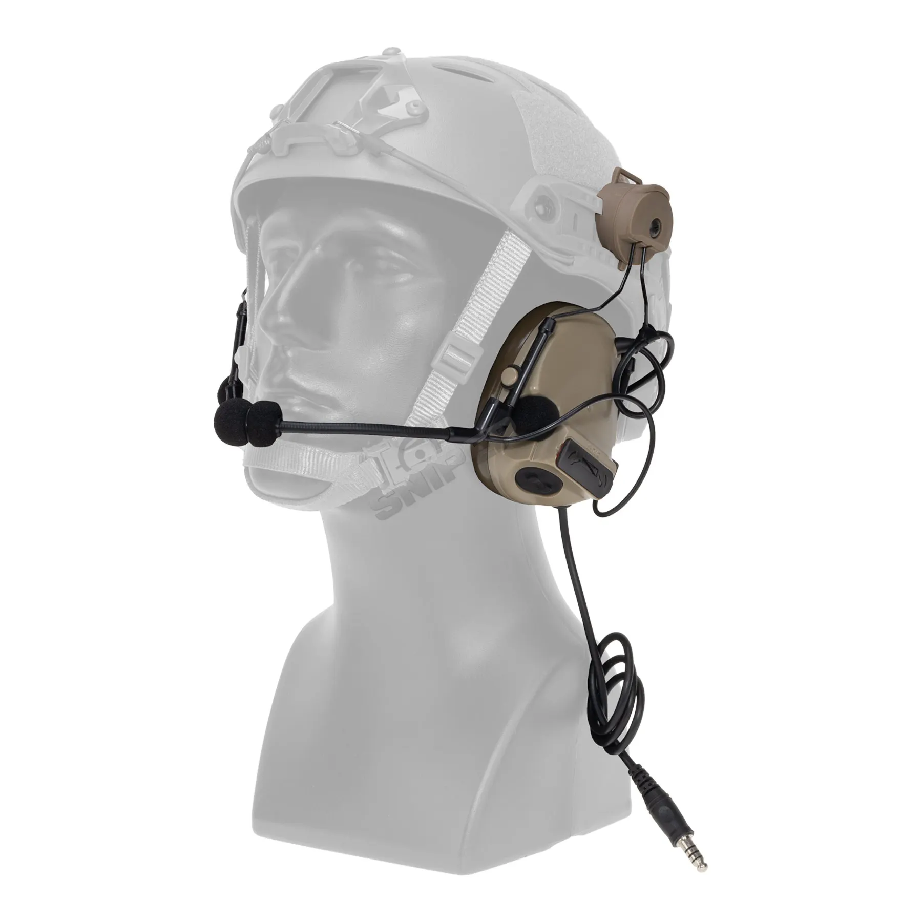 Z-Tactical Z154 CIII Headset w/ Fast Helmet Adapter, Dark Earth Z-Tactical Z154 CIII Headset w/ Fast Helmet Adapter, Dark Earth
