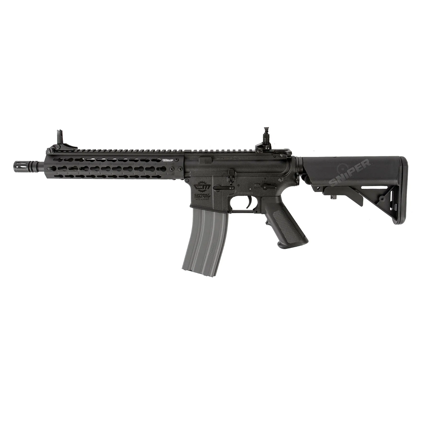 CM15 KR Carbine 10 Inch (S)AEG, Black CM15 KR Carbine 10 Inch (S)AEG, Black