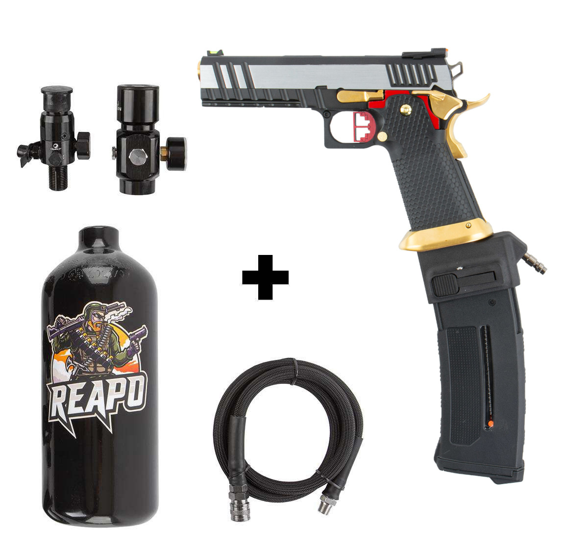 HPA Set HX2001 Hi-Capa 5.1 + Bottle + Creeper US + PTS