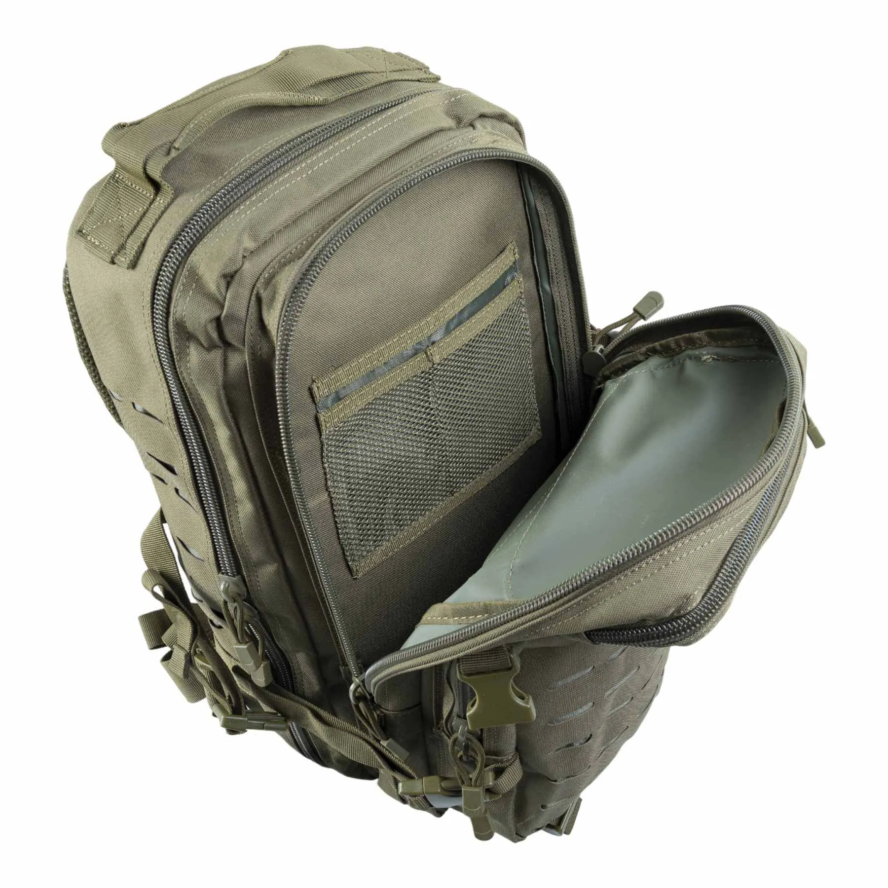 Assault Laser Cut Backpack, Olive