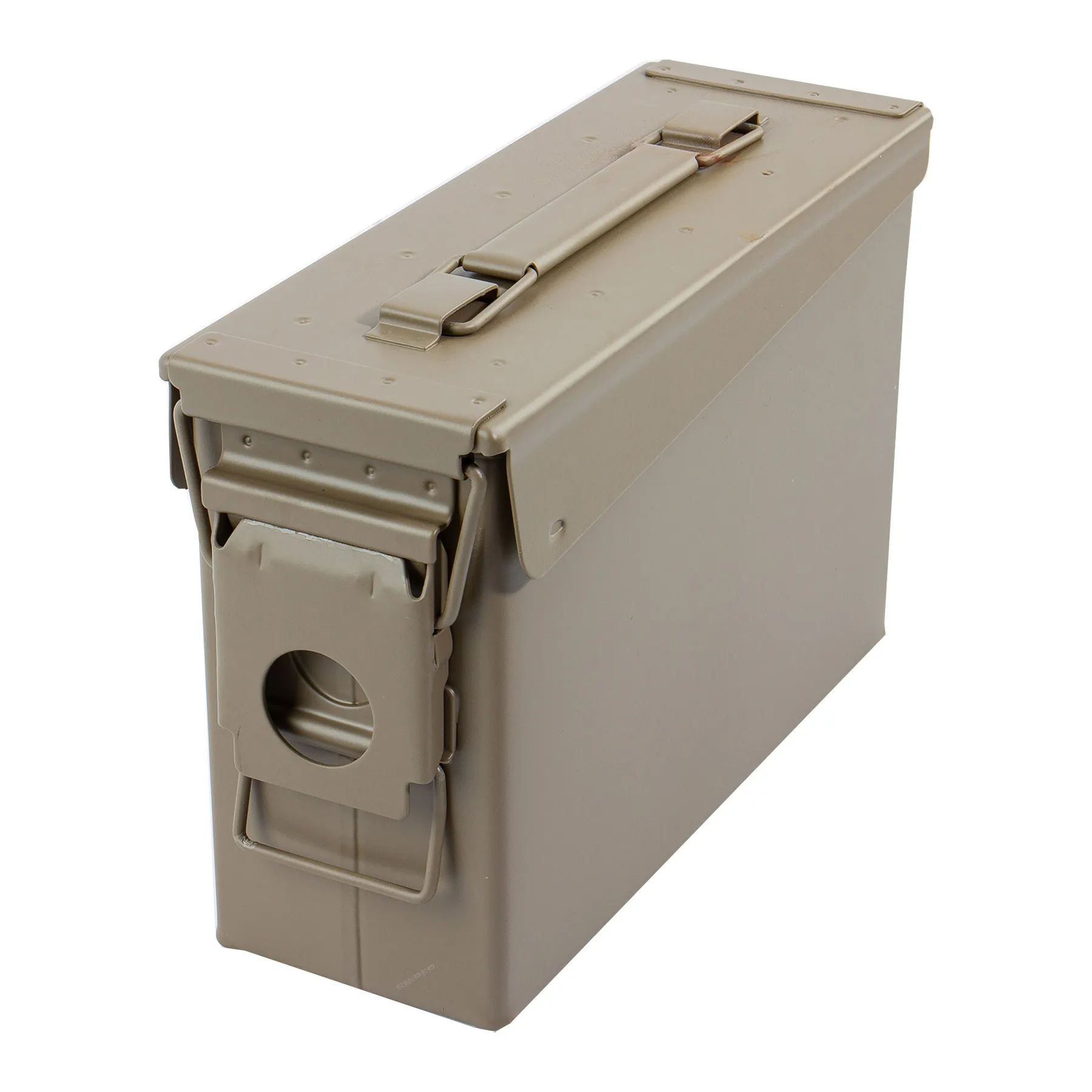 Metall Munitionskiste, 25,5x9x16,8 cm, tan