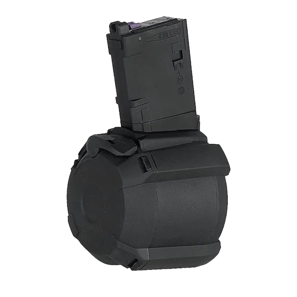 M4 Gas/HPA Drum Mag für MWS-Systeme , 500rds M4 Gas/HPA Drum Mag für MWS-Systeme , 500rds