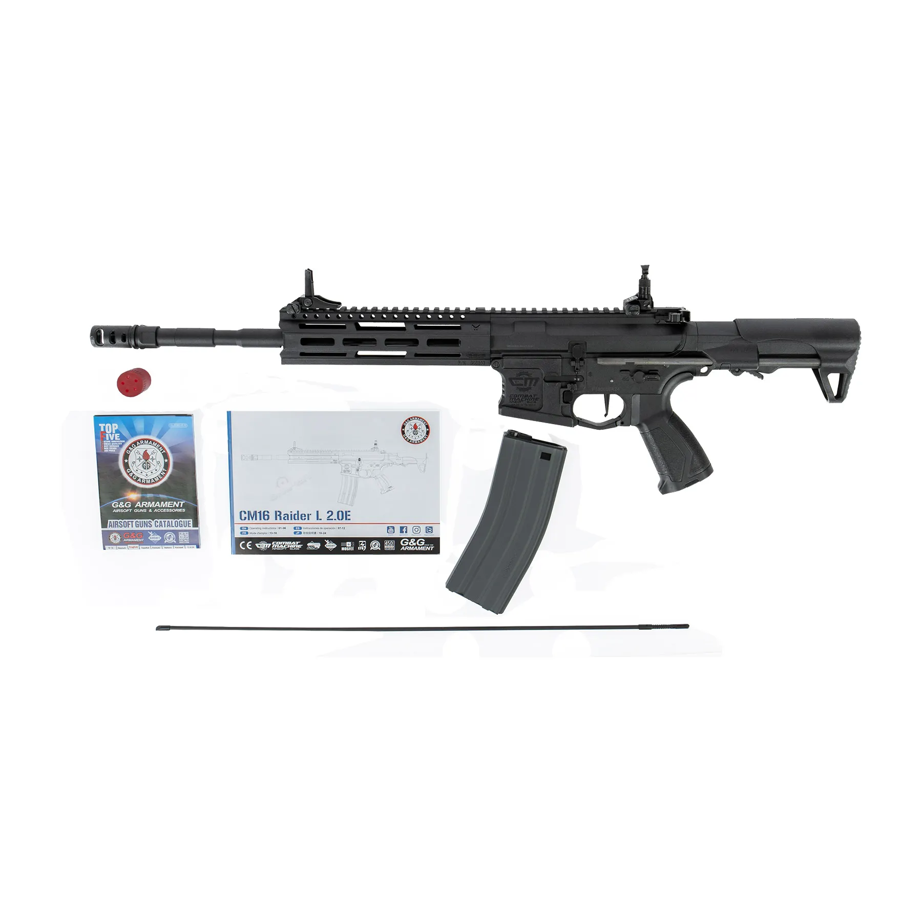 CM16 Raider L 2.0E Black, < 0,5J AEG Softair Gewehr CM16 Raider L 2.0E Black, < 0,5J AEG Softair Gewehr