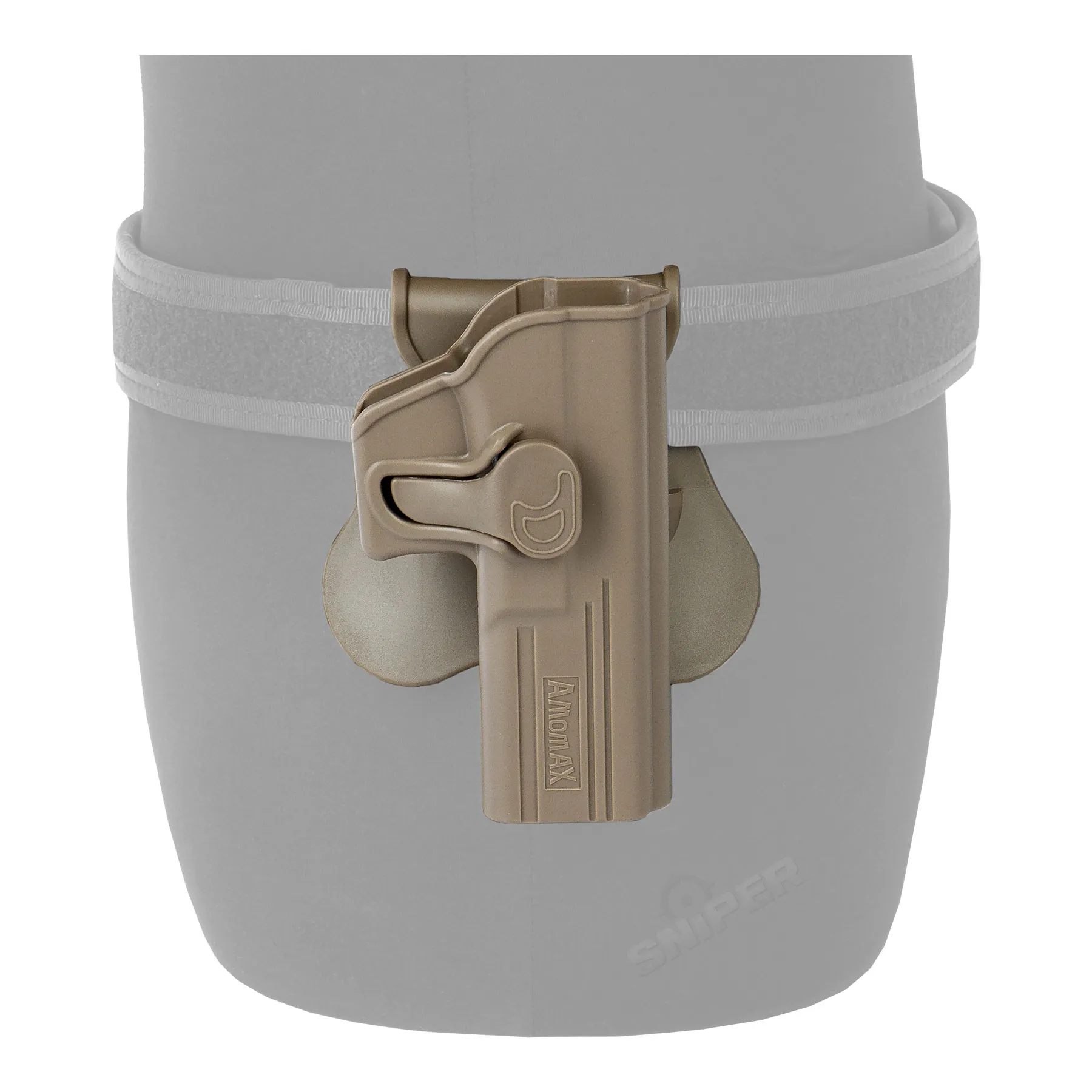 Formholster für Glock17, rechts, Tan