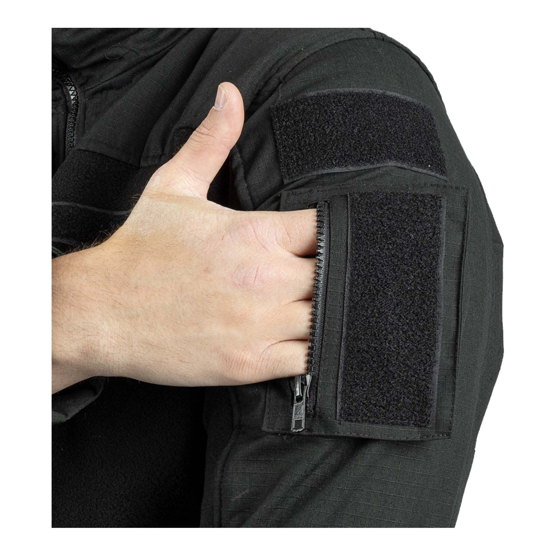 Combat Fleece Jacke, Schwarz