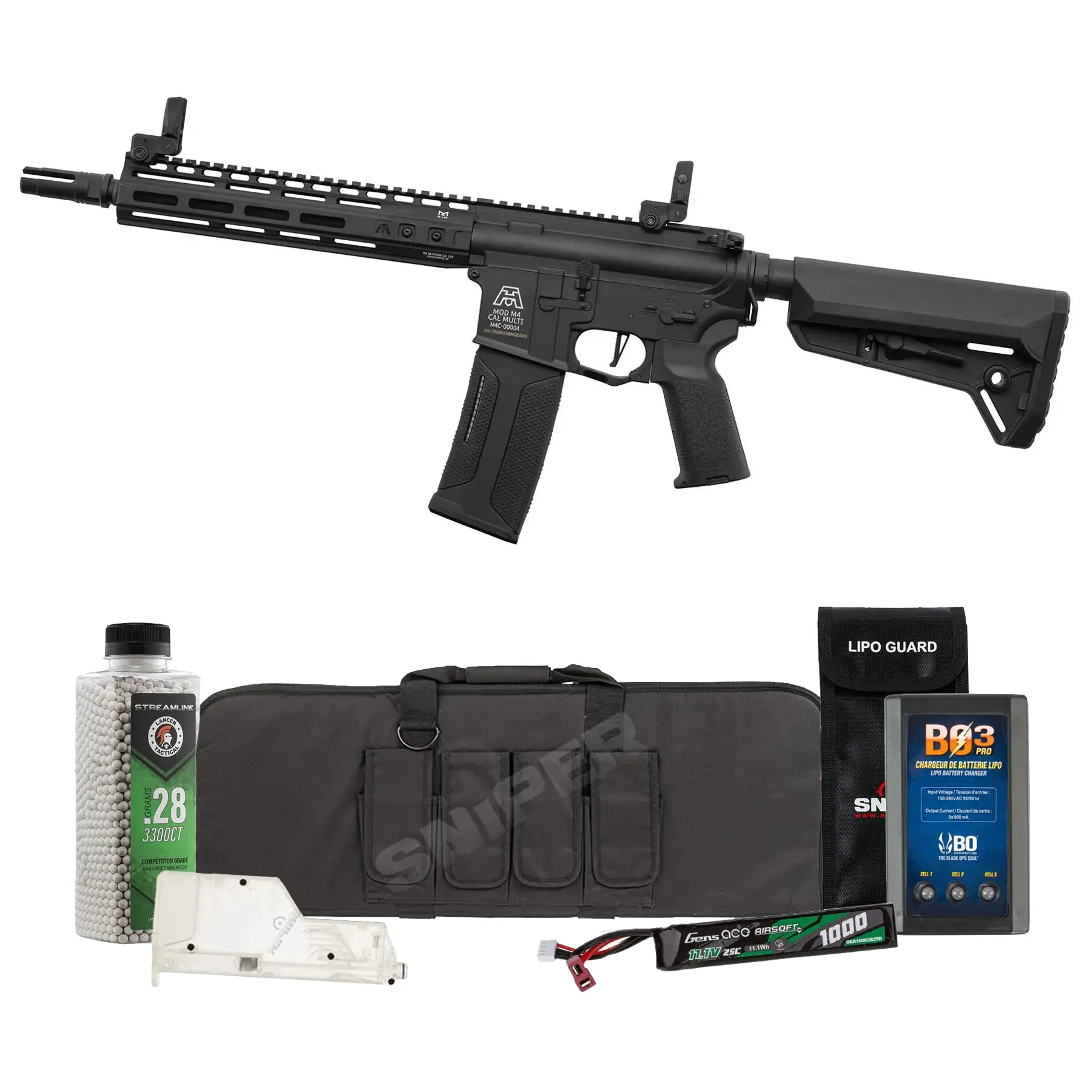 Bundle Deal - Lancer x BG MK2 10" Gen3 Nebula ETU (S)AEG, Black