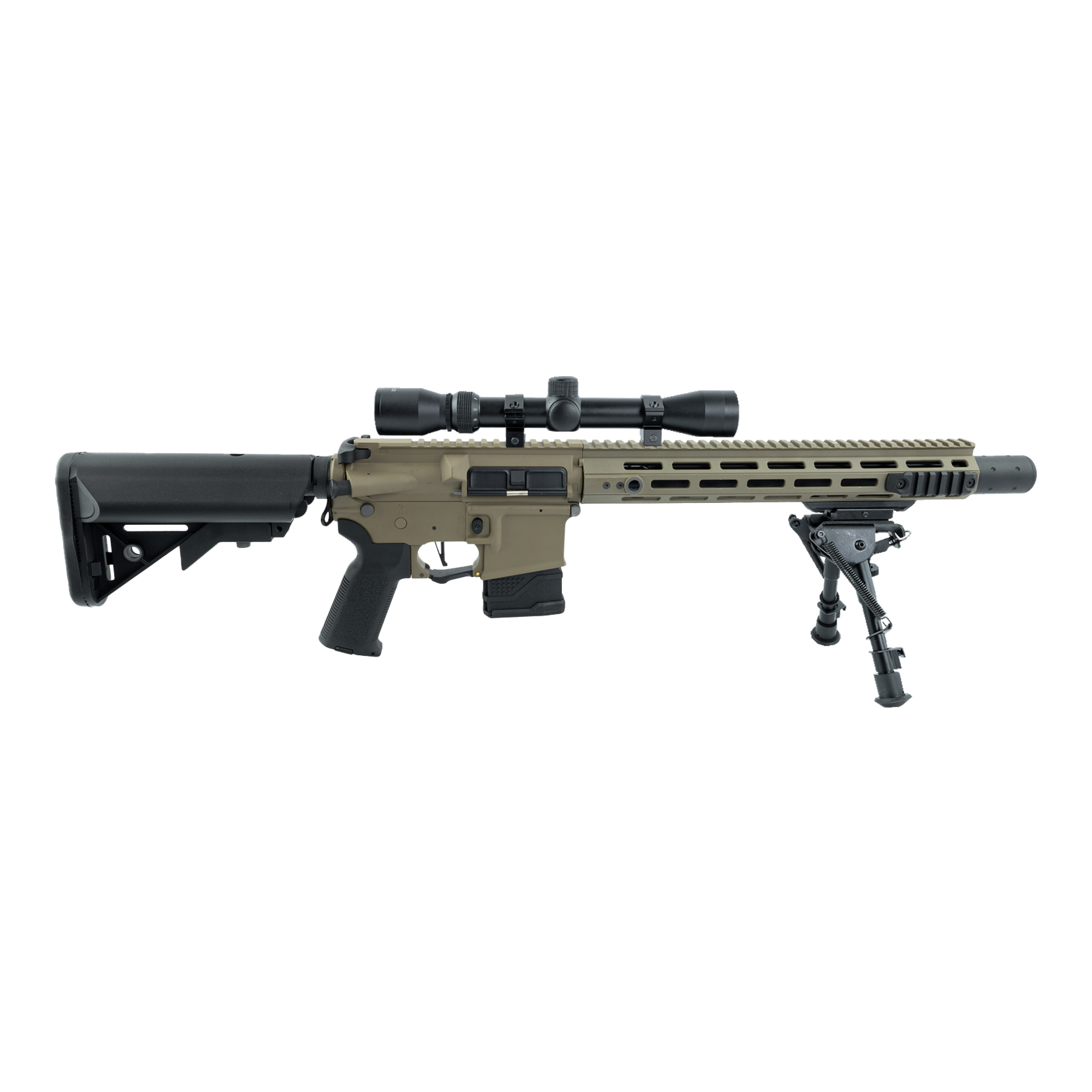 Einsteiger Set #3 - LT-32 DMR w/ Scope & Bipod (S)AEG, Tan
