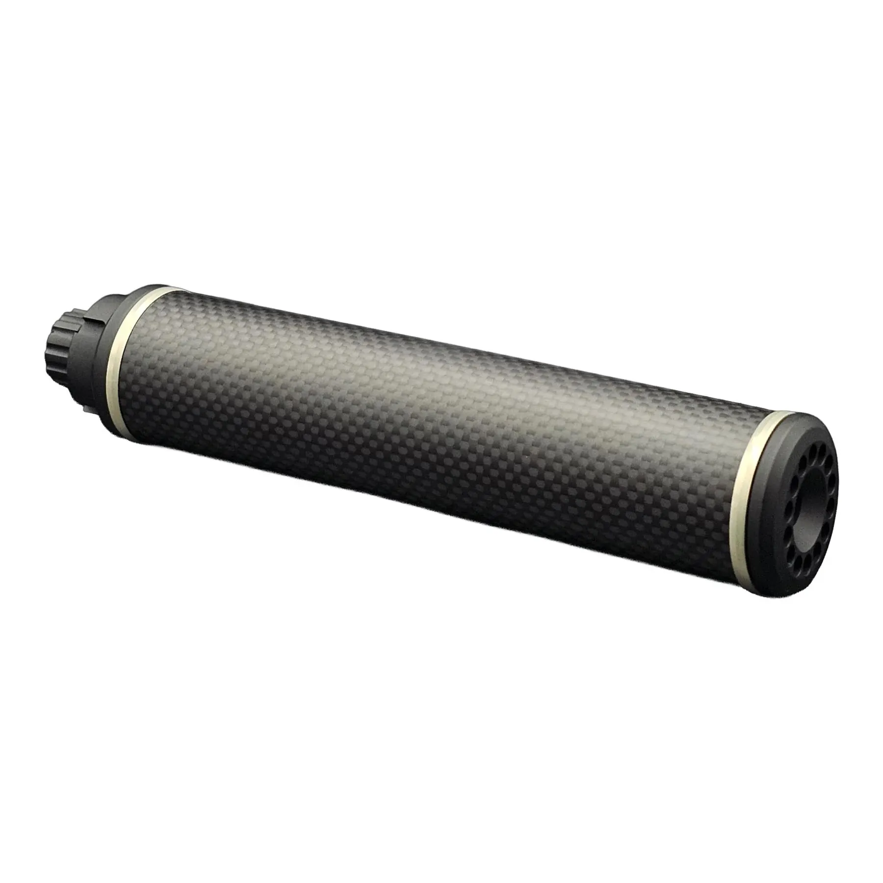 SAC Carbon-CNC Airsoft supressor 16cm 35mm , Silver