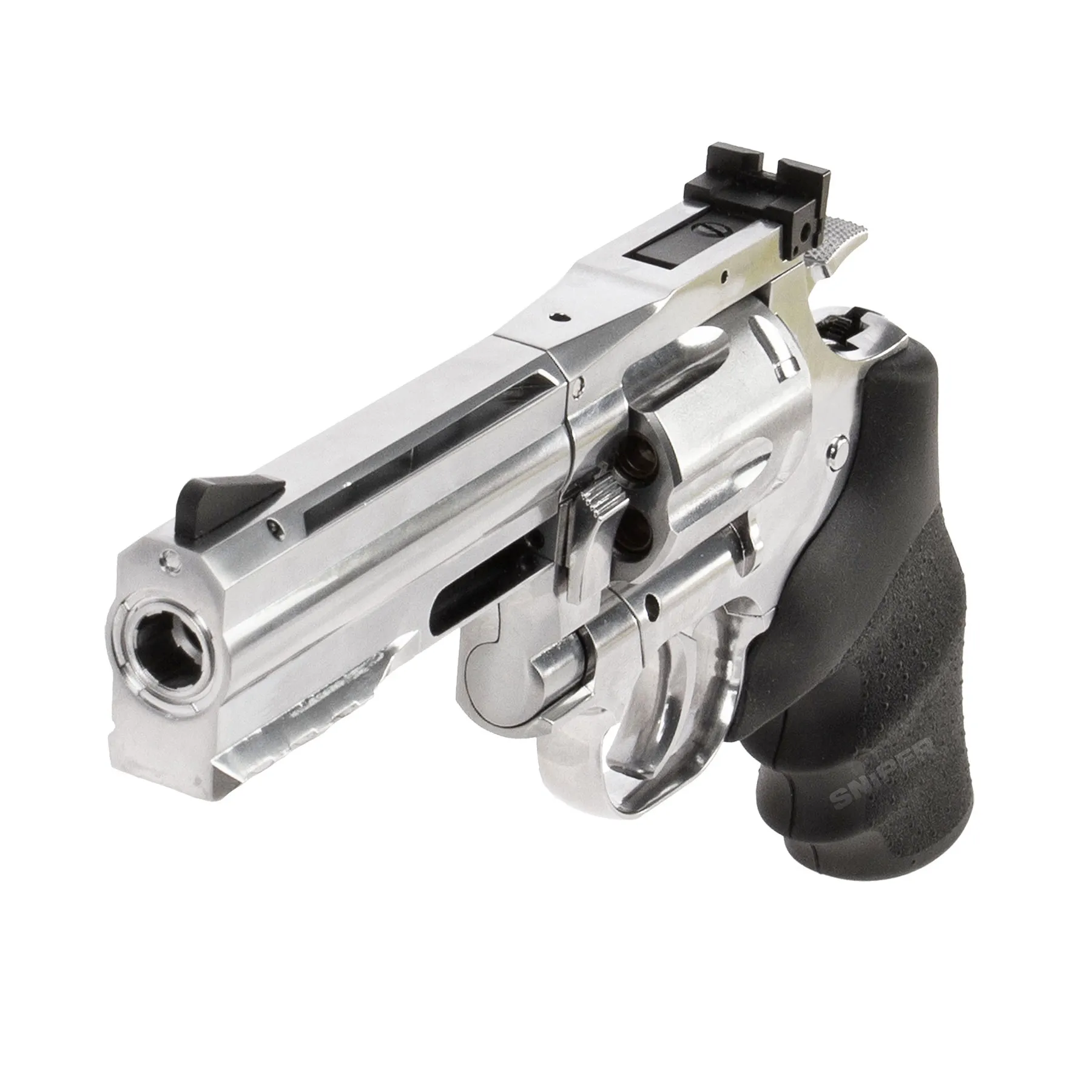 Revolver Dan Wesson 715 4" silver CO2