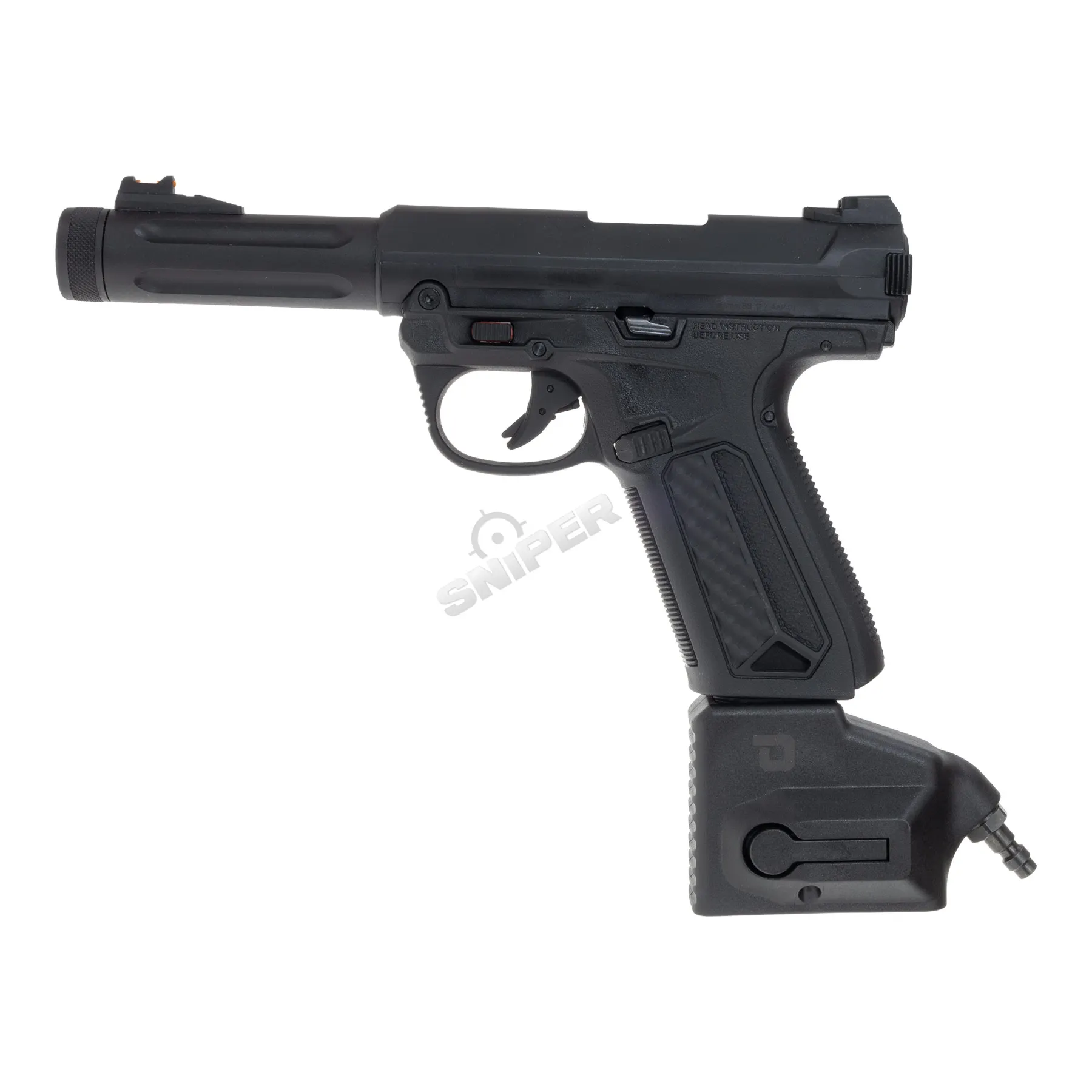 HPA Set Action Army AAP 01 + Bottle + Dominator US + PTS, Black
