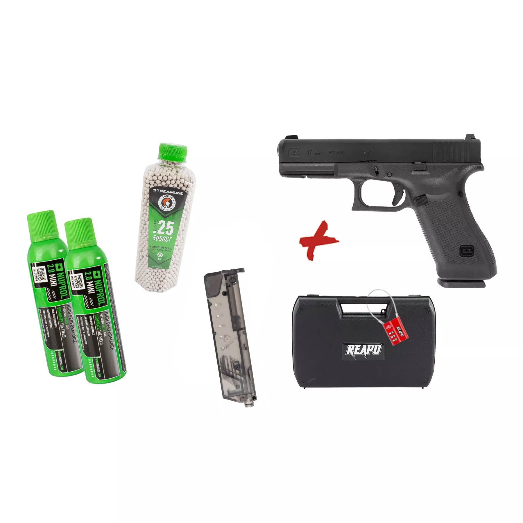Bundle Deal #4 - Glock 17 Gen 5 GBB Softair Pistole
