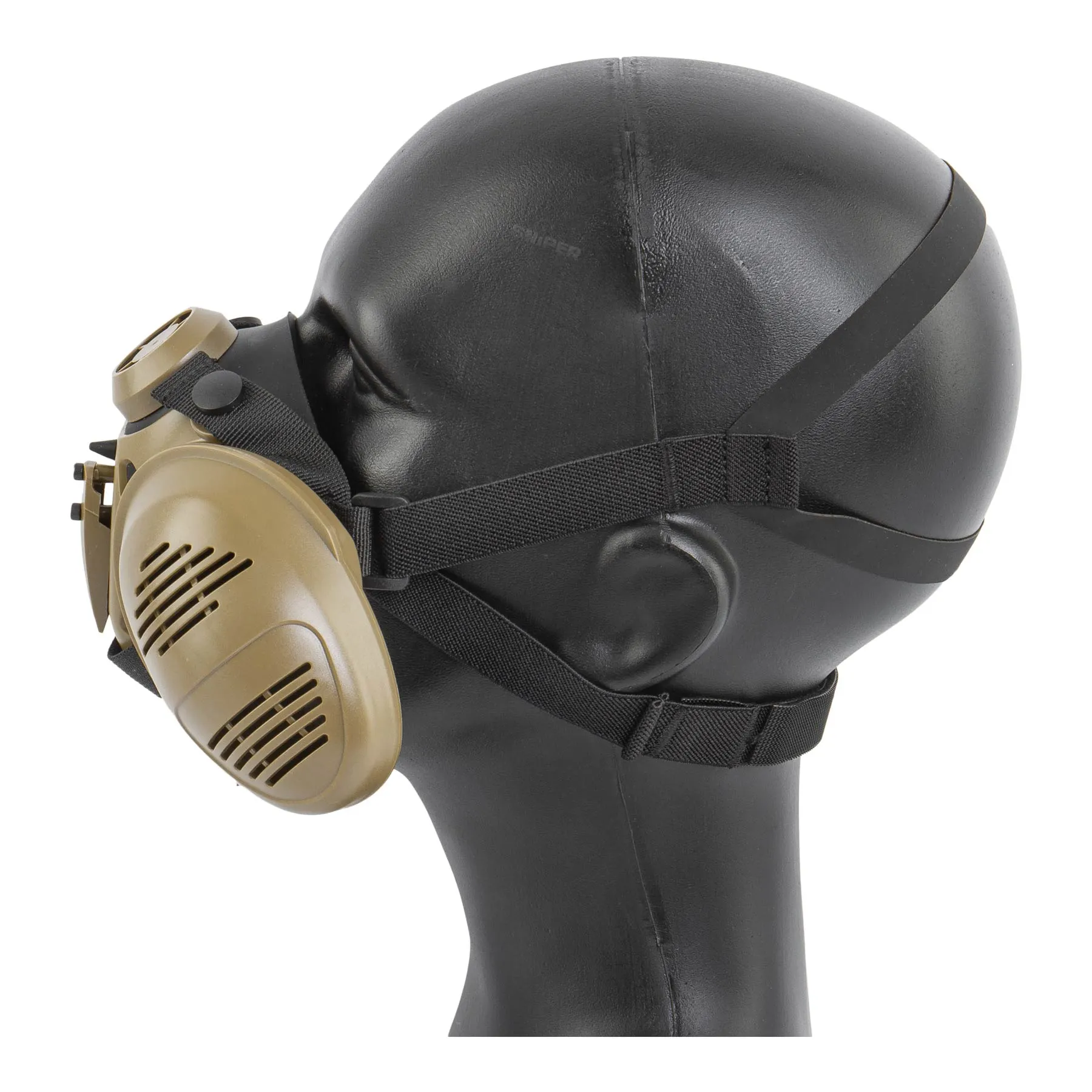 Respirator Face Mask, Tan Respirator Face Mask, Tan