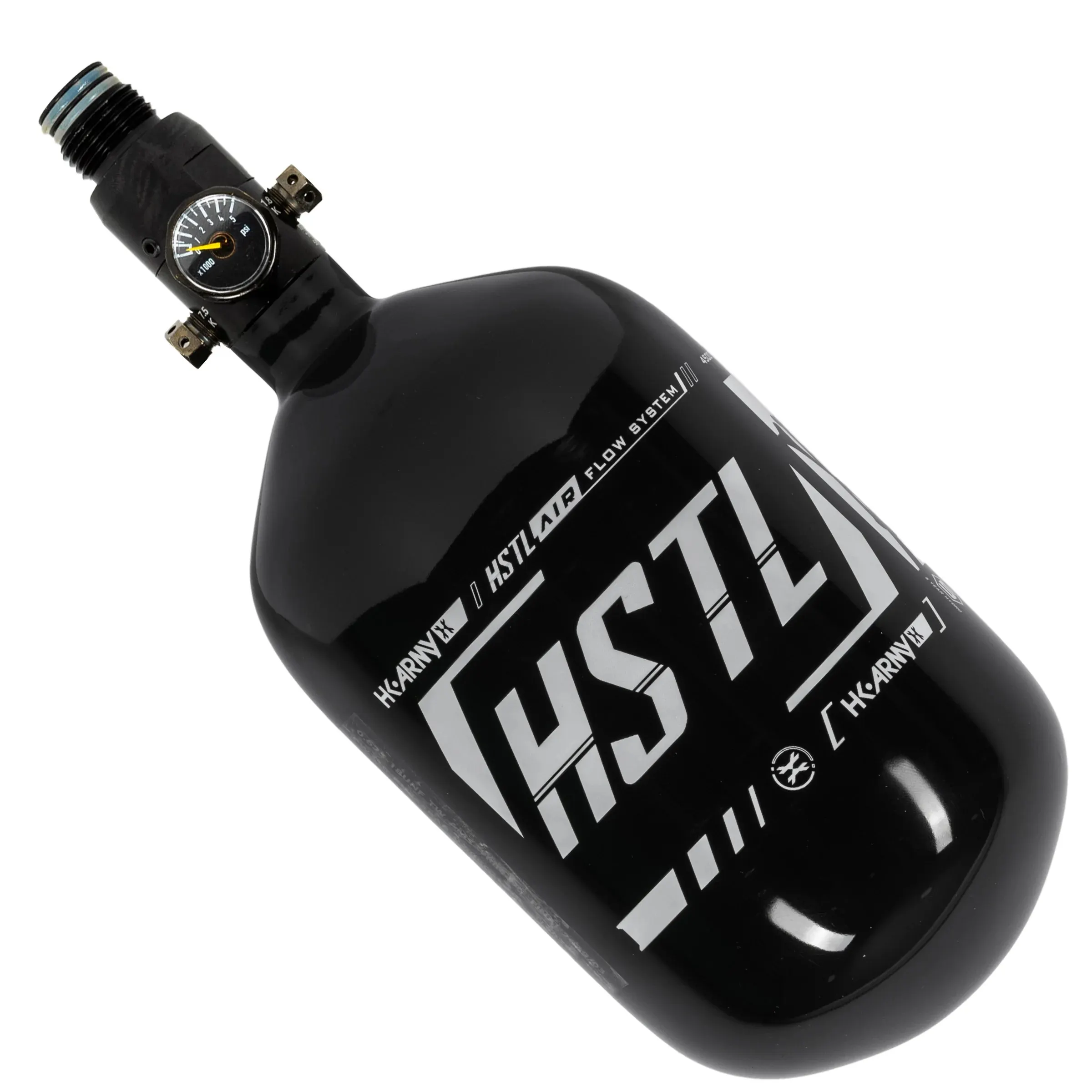 HK Army HSTL Carbon Fiber Tank w/ Regulator 68/4500, Black/White