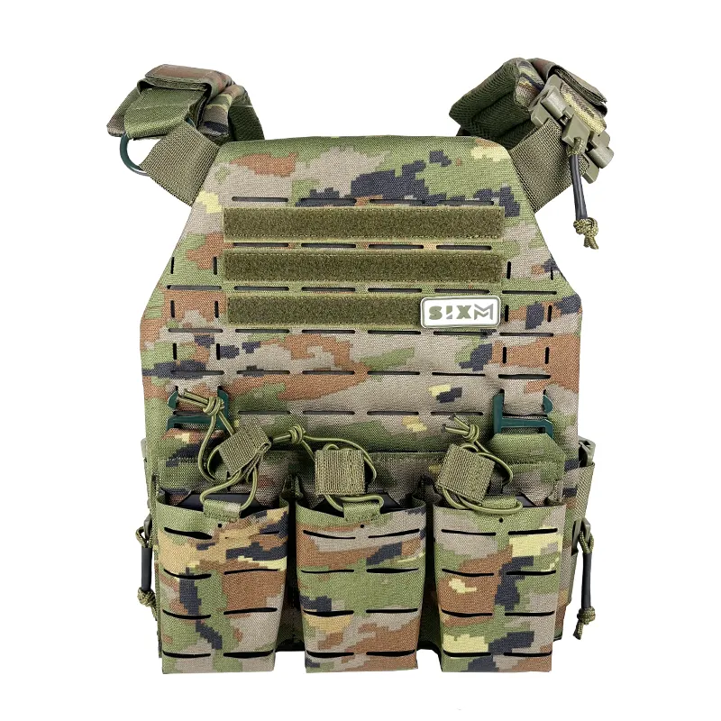 SixMM Plattenträger Tactical LLC, Spanish Woodland