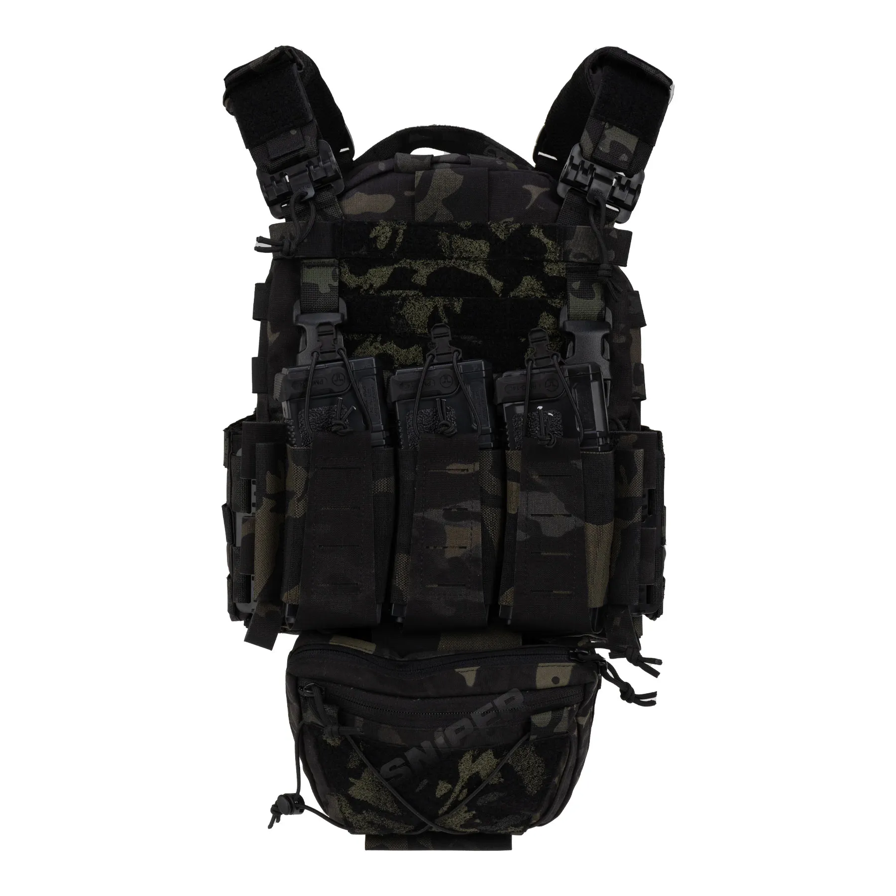 Reapo Massive Reaction Tactical Plate Carrier, Multicam Black