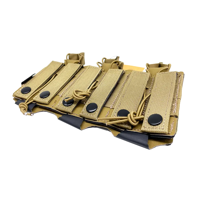 Conquer Triple M4 Mag Pouch, OD