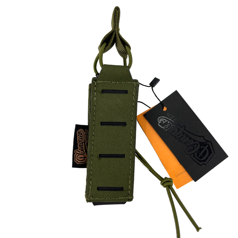 Conquer Single Pistol Mag Pouch, OD