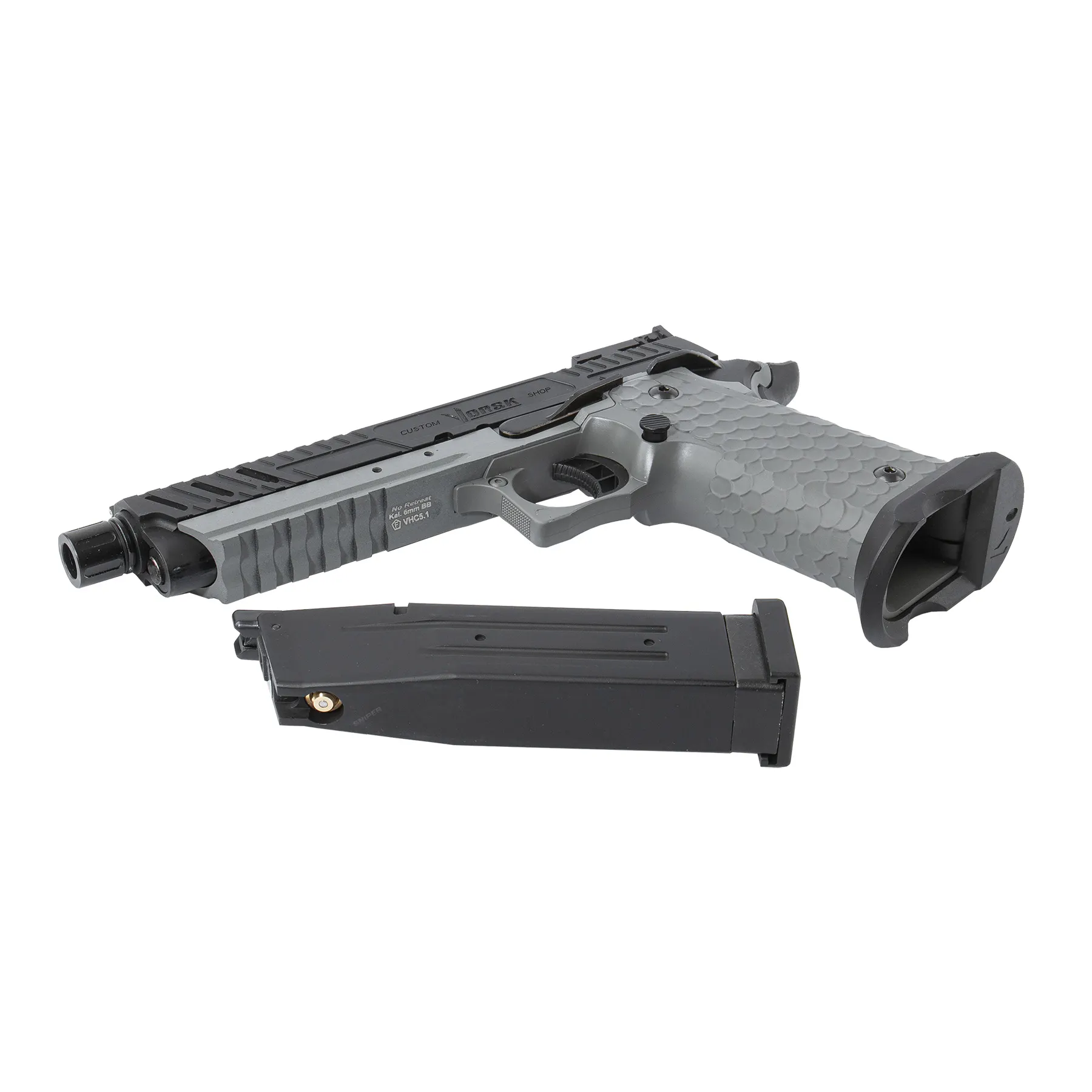 Vorsk Hi-Capa 5.1 Grey/Black GBB Softair Pistole
