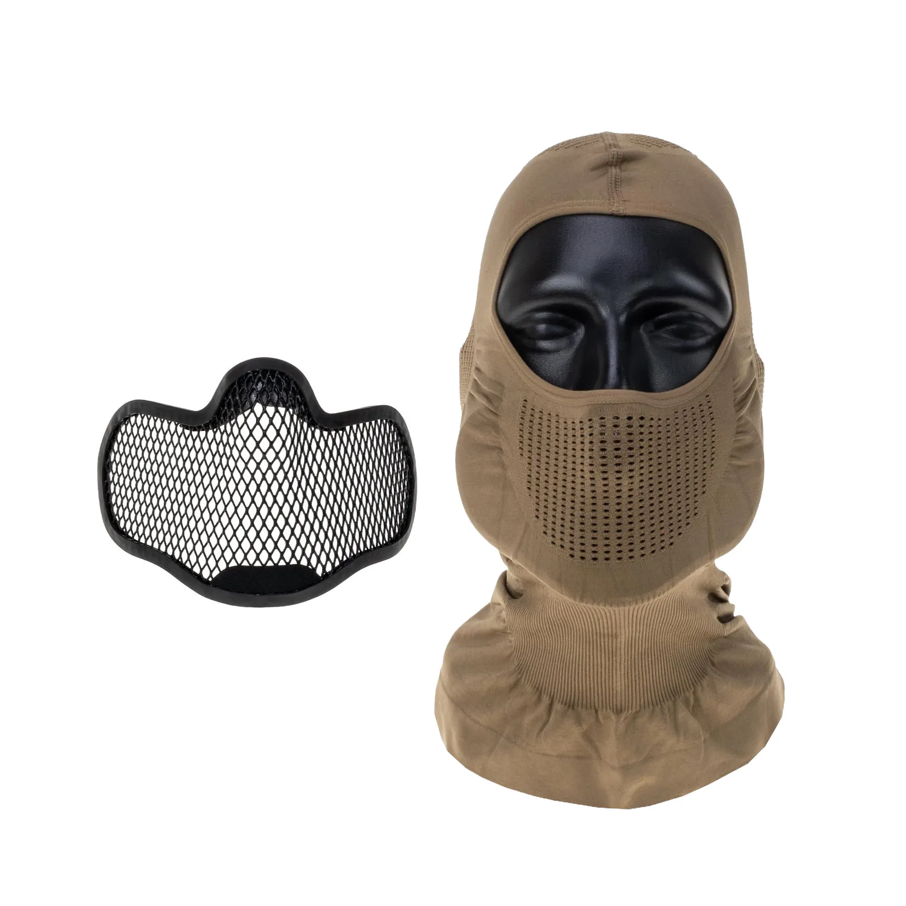 Reapo Balaclava w/ Mesh Insert, Tan