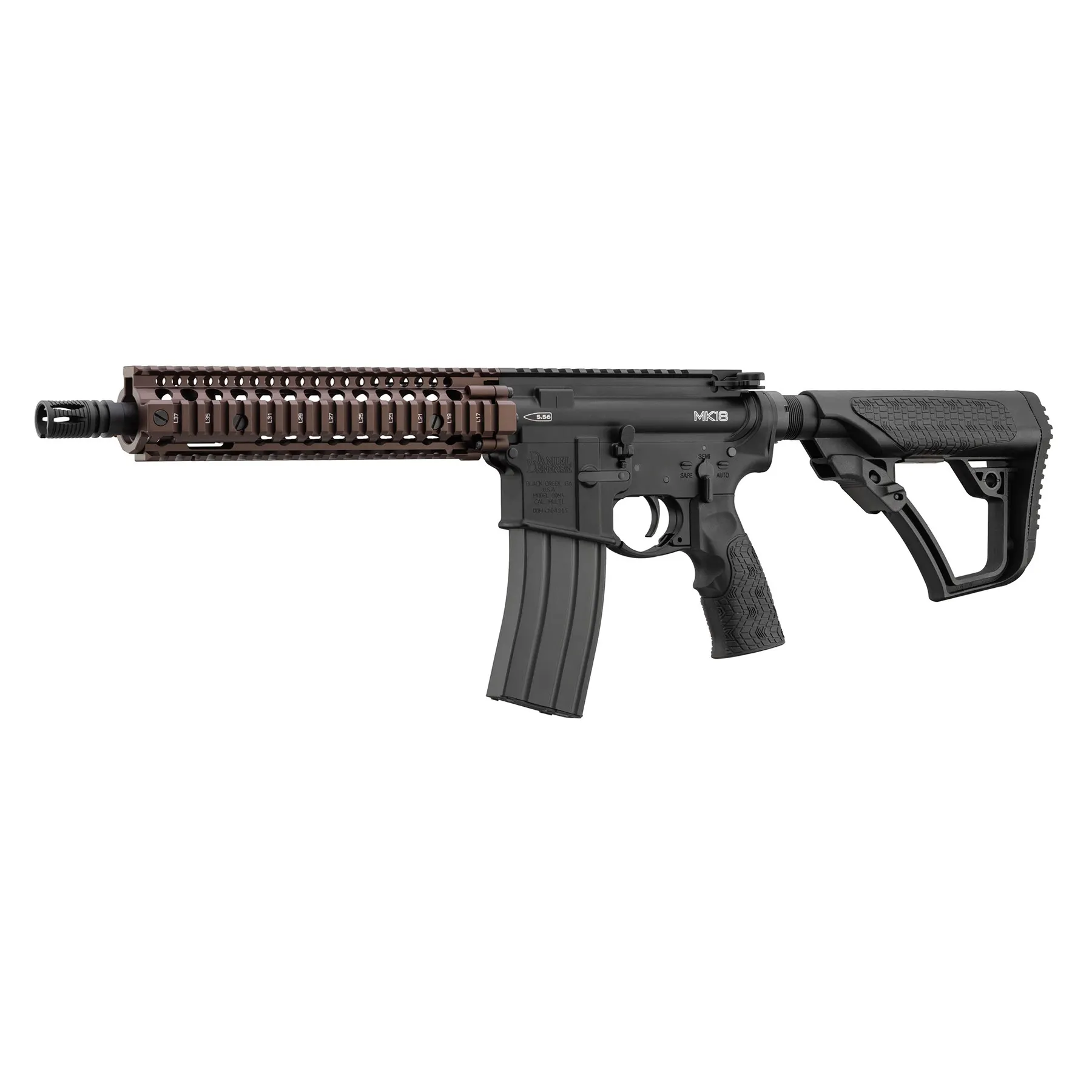 EMG Daniel Defense MK18 RIS II GBB Rifle, Black