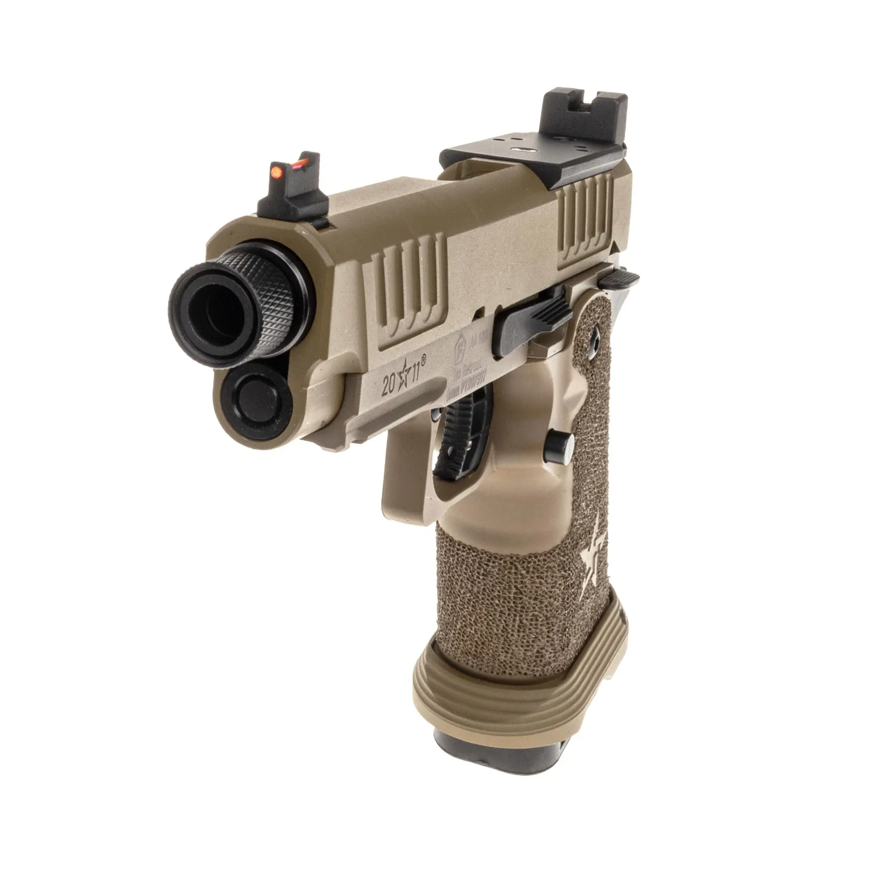 EMG Staccato C2 Compact T8 2011 GBB Softair Pistole, Tan