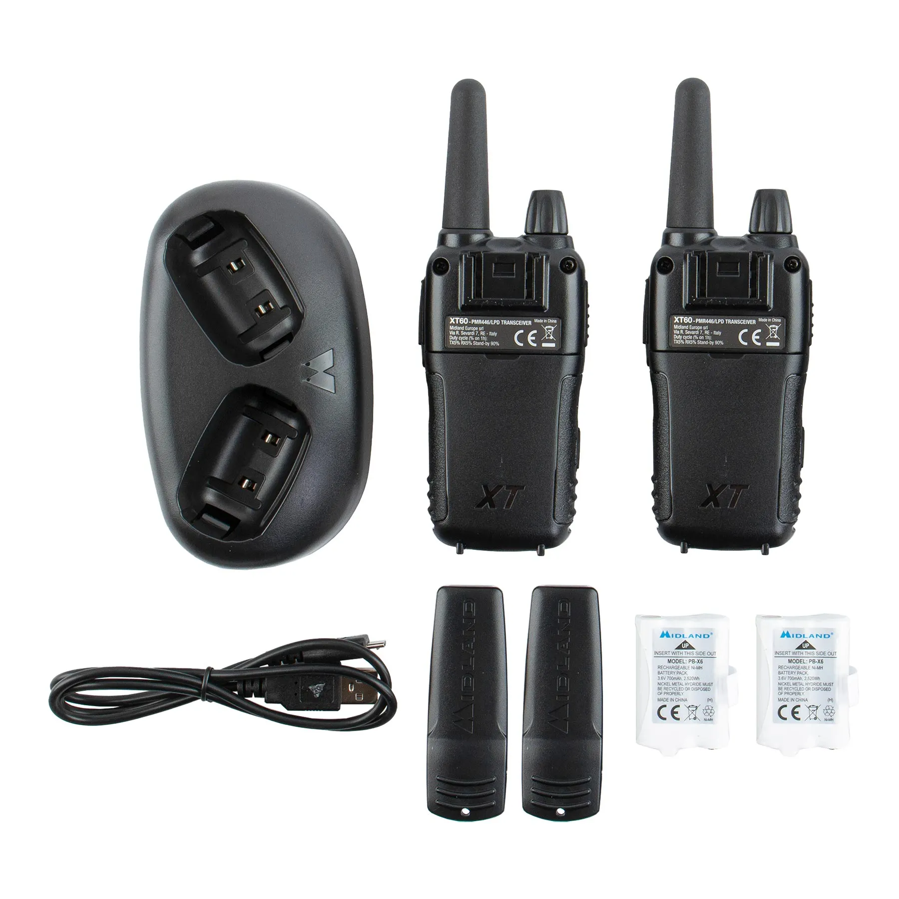 Midland Walkie Talkie XT60, PMR 2er-Set