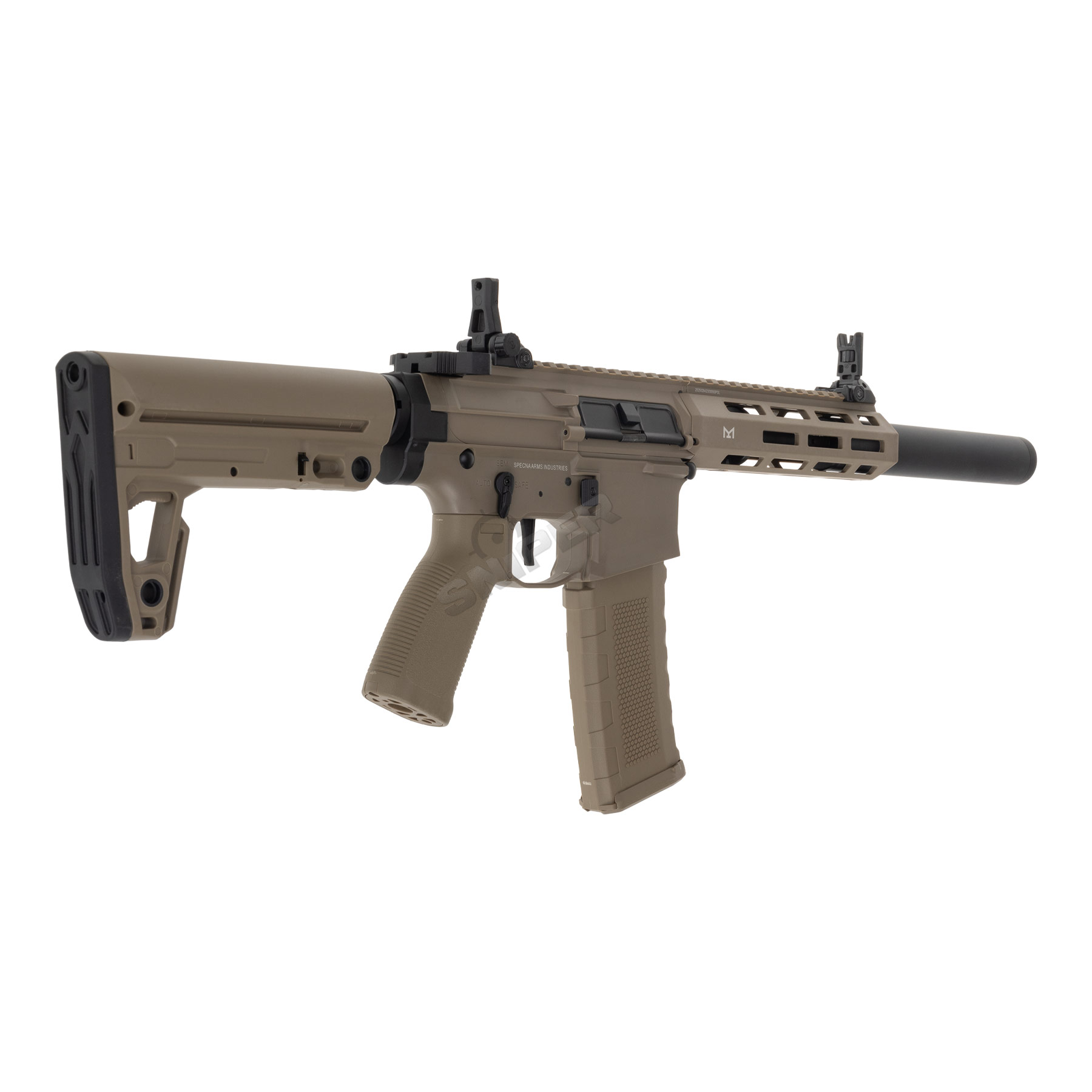 Specna Arms SA-F21 Flex Tuned-Up w/ ETU < 0,5 Joule Softair Gewehr, Tan