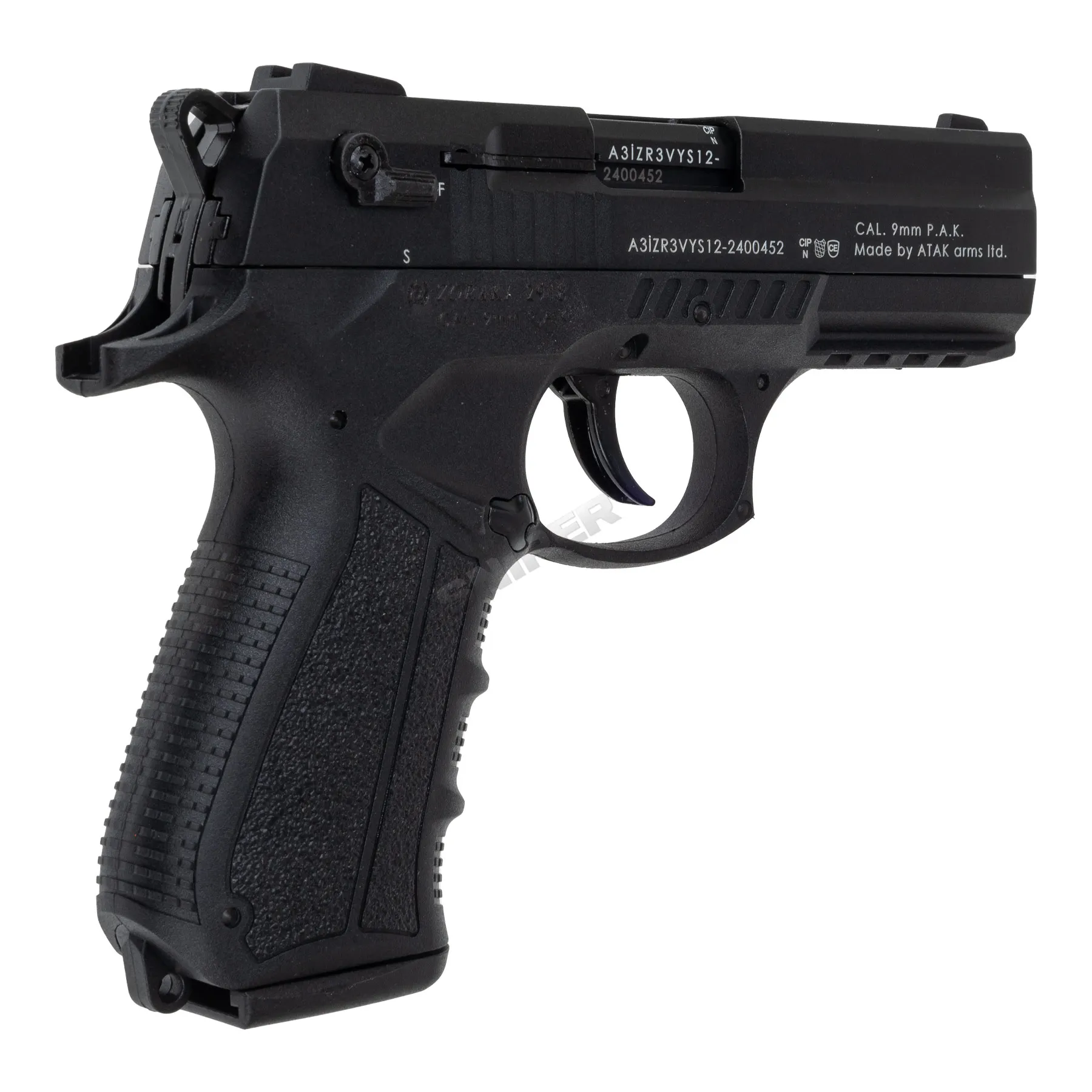 Zoraki 2-918 9mm P.A.K. Schreckschusspistole, Black Silvester Bundle #1 Zoraki 2-918 9mm P.A.K. Schreckschusspistole, Black